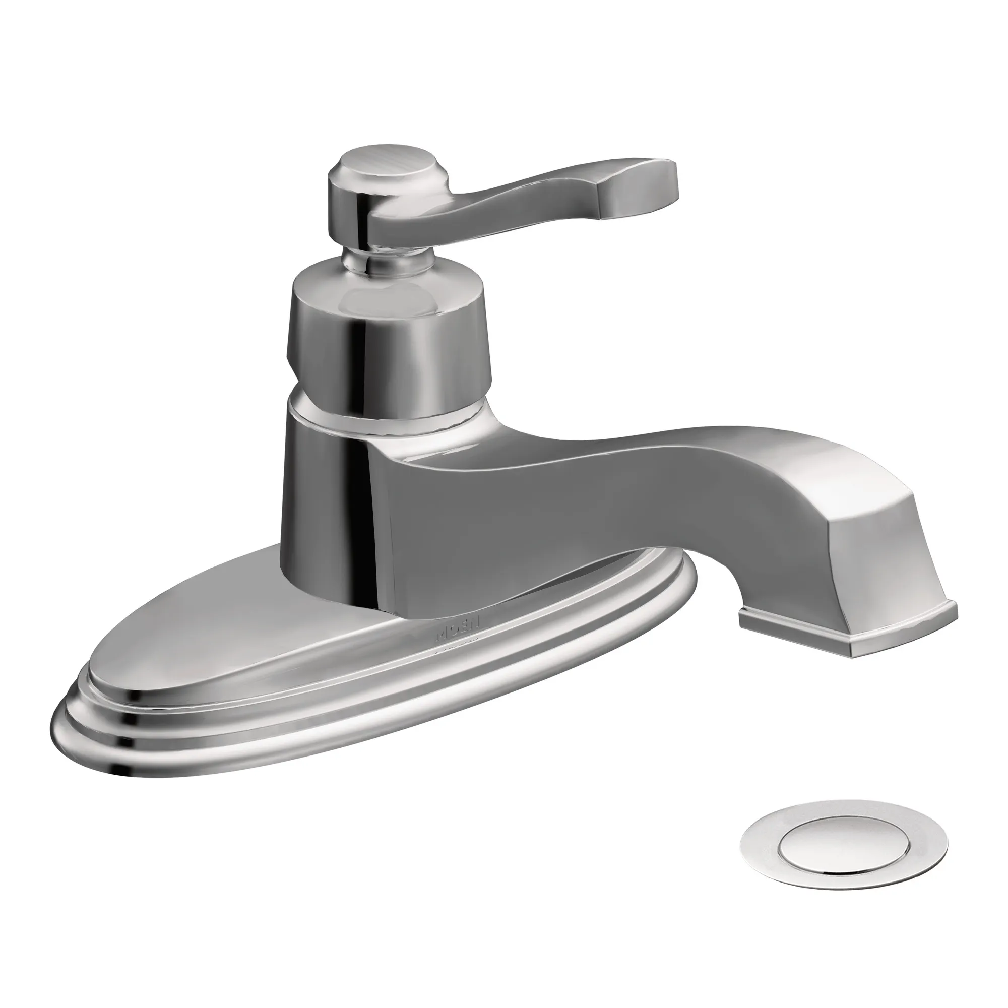 Rothbury Chrome One-Handle Low Arc Bathroom Faucet - Image 3