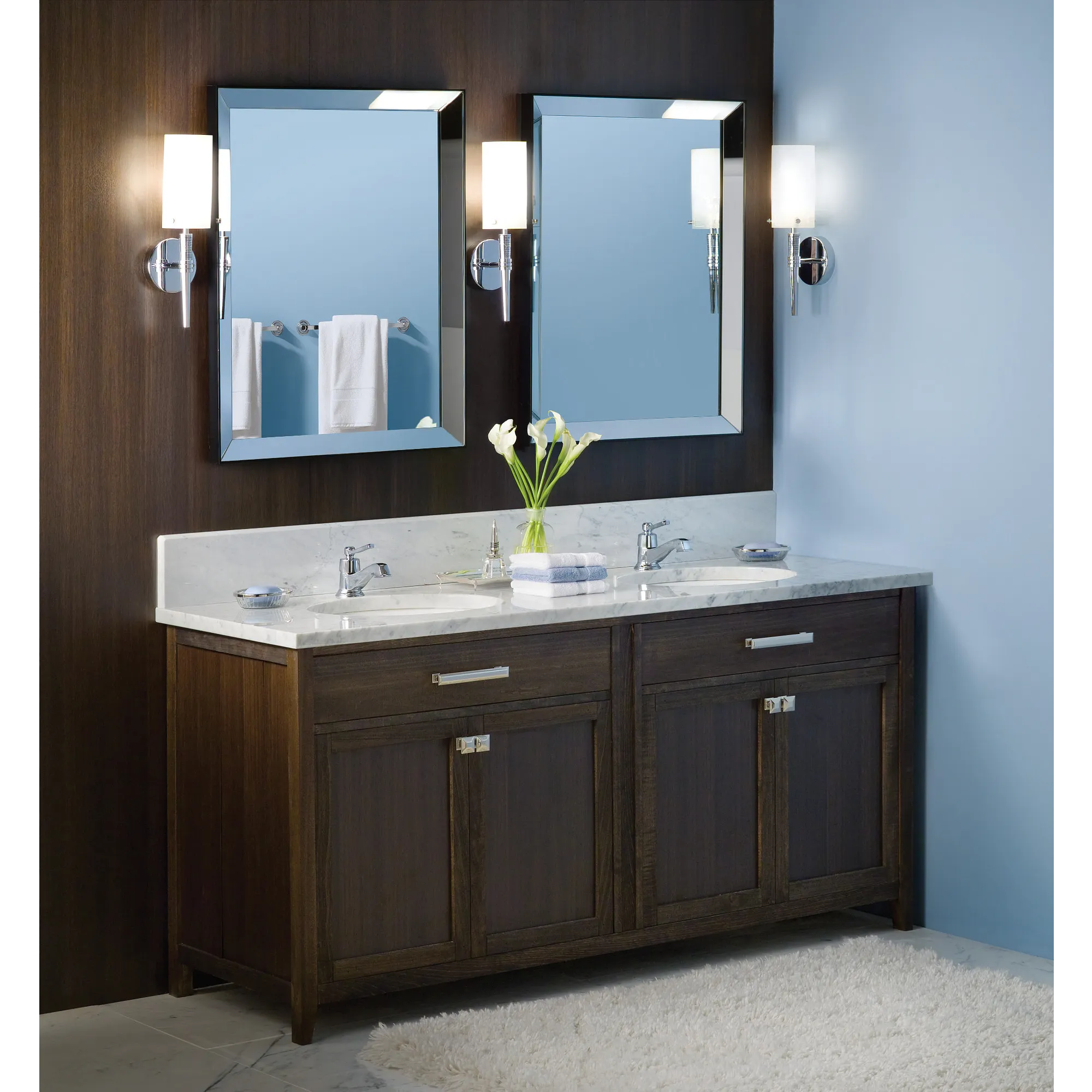 Rothbury Chrome One-Handle Low Arc Bathroom Faucet - Image 4