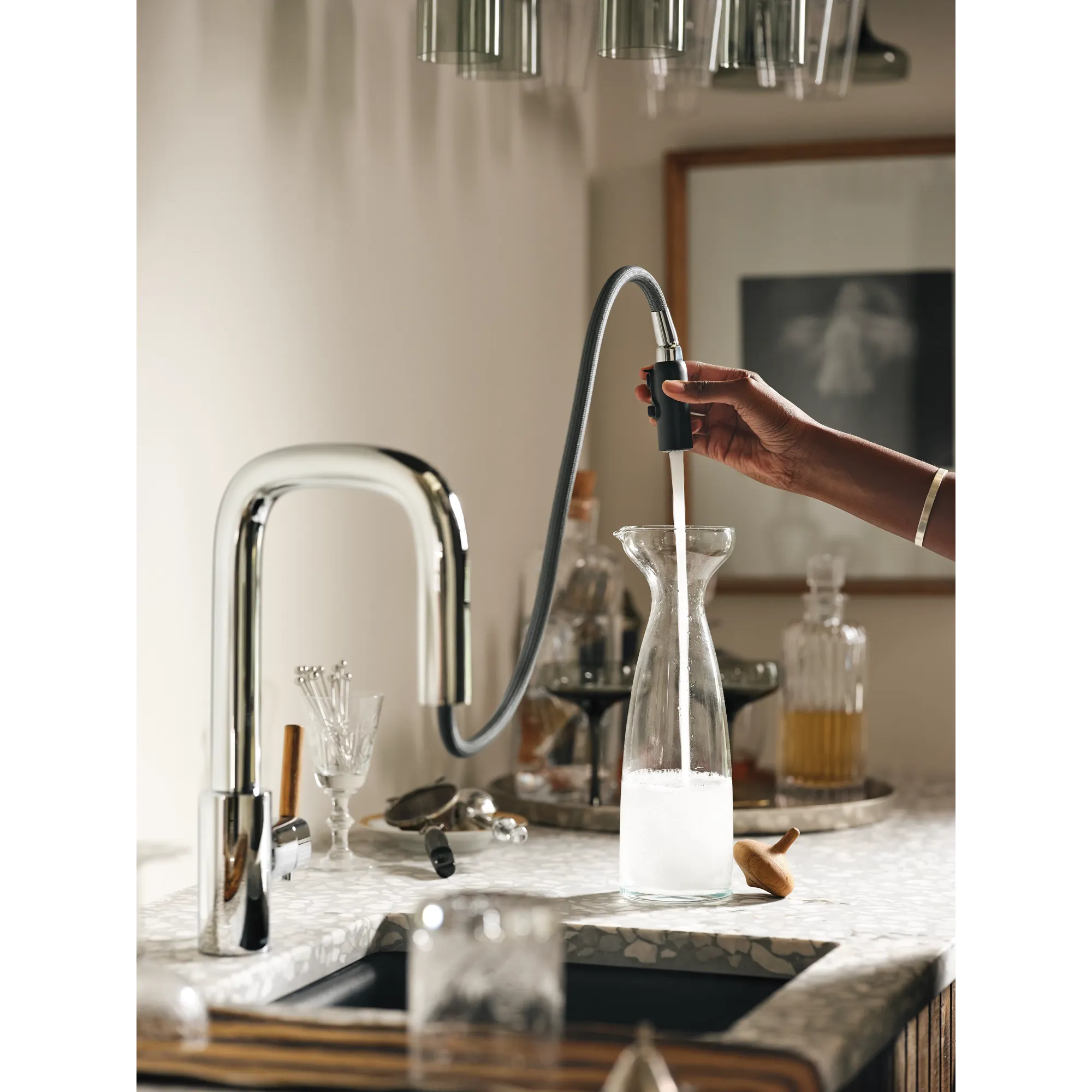 Tenon One-Handle Pulldown Bar Faucet - Image 3