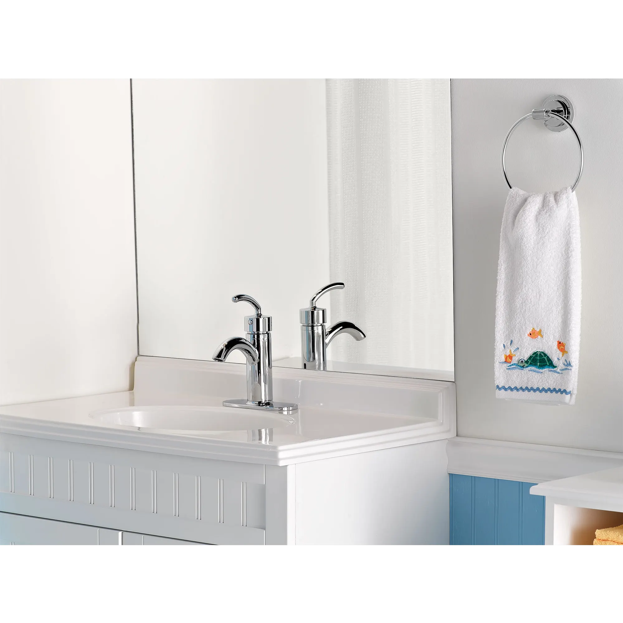 Icon Chrome One-Handle Low Arc Bathroom Faucet - Image 2
