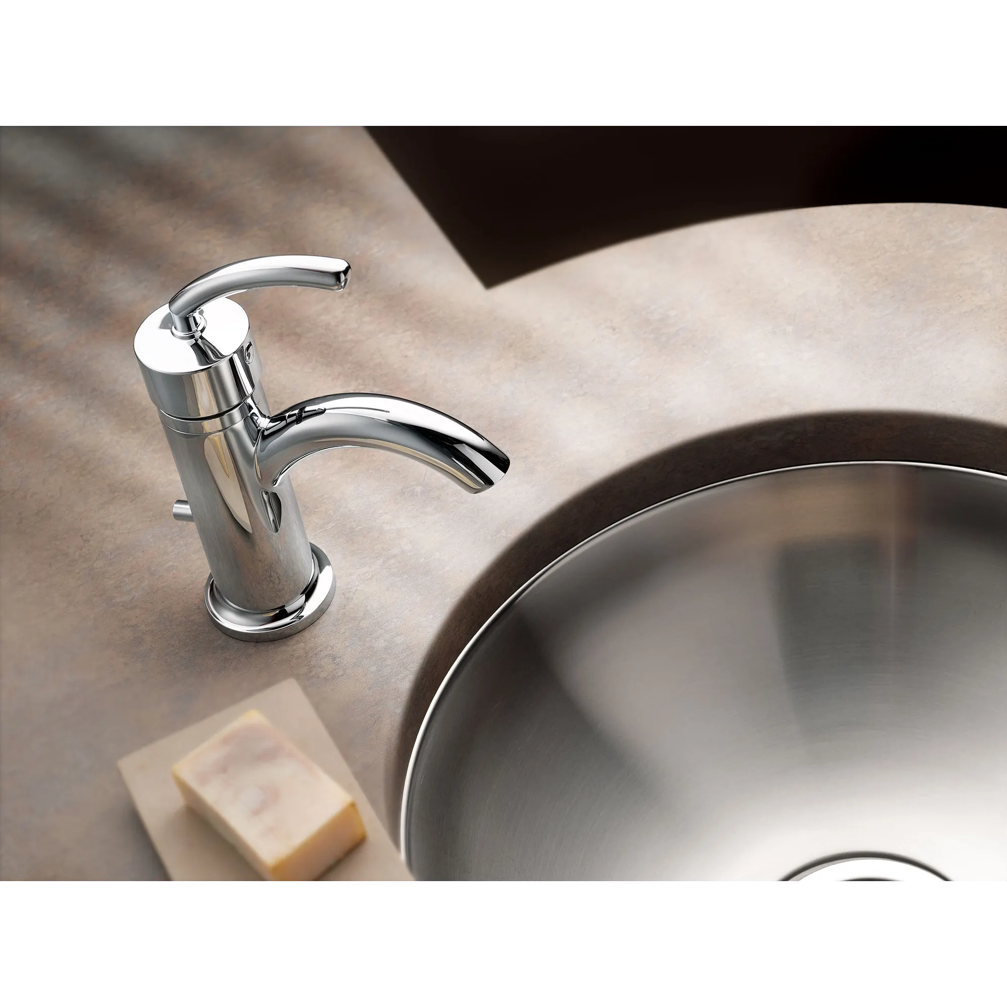 Icon Chrome One-Handle Low Arc Bathroom Faucet - Image 6