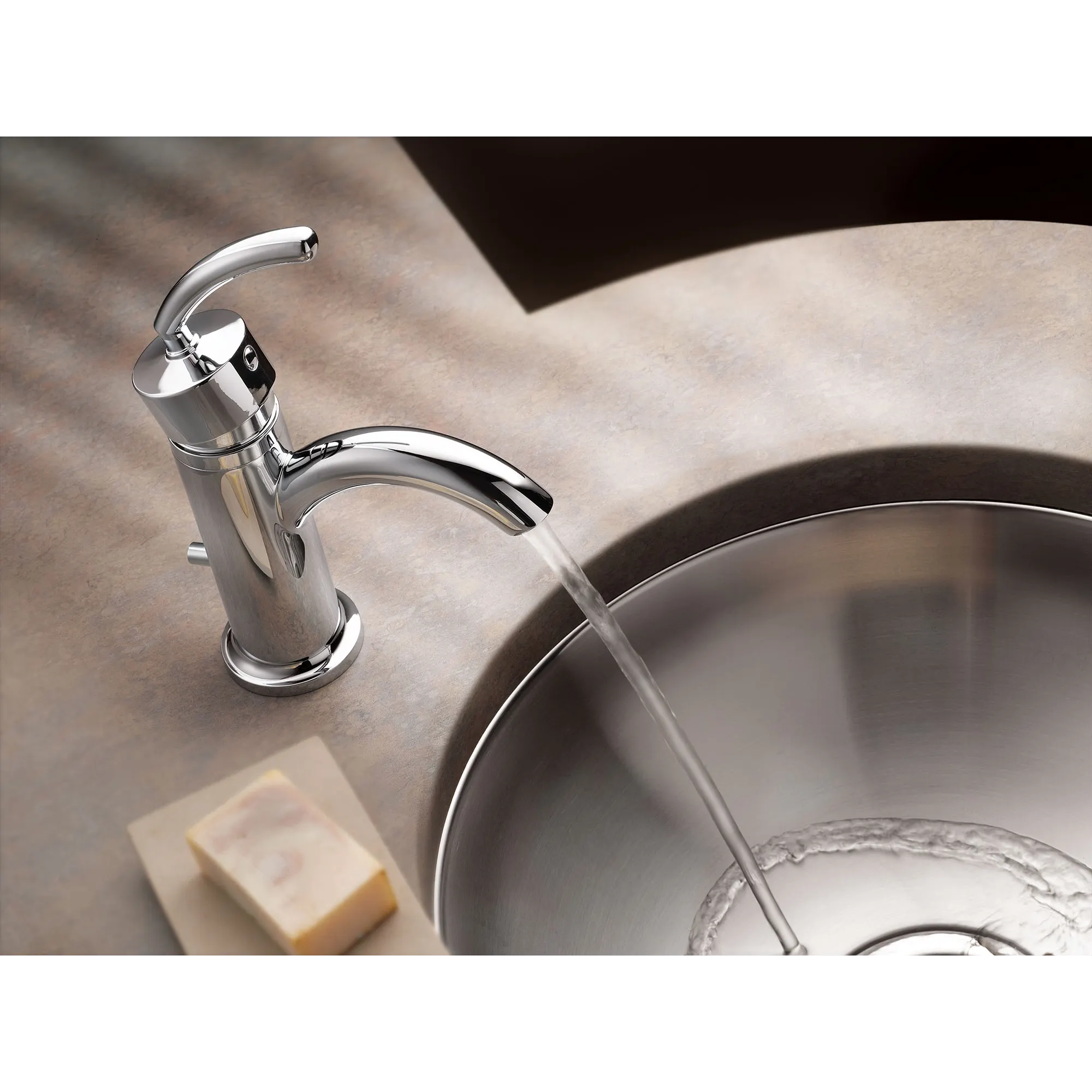 Icon Chrome One-Handle Low Arc Bathroom Faucet - Image 7