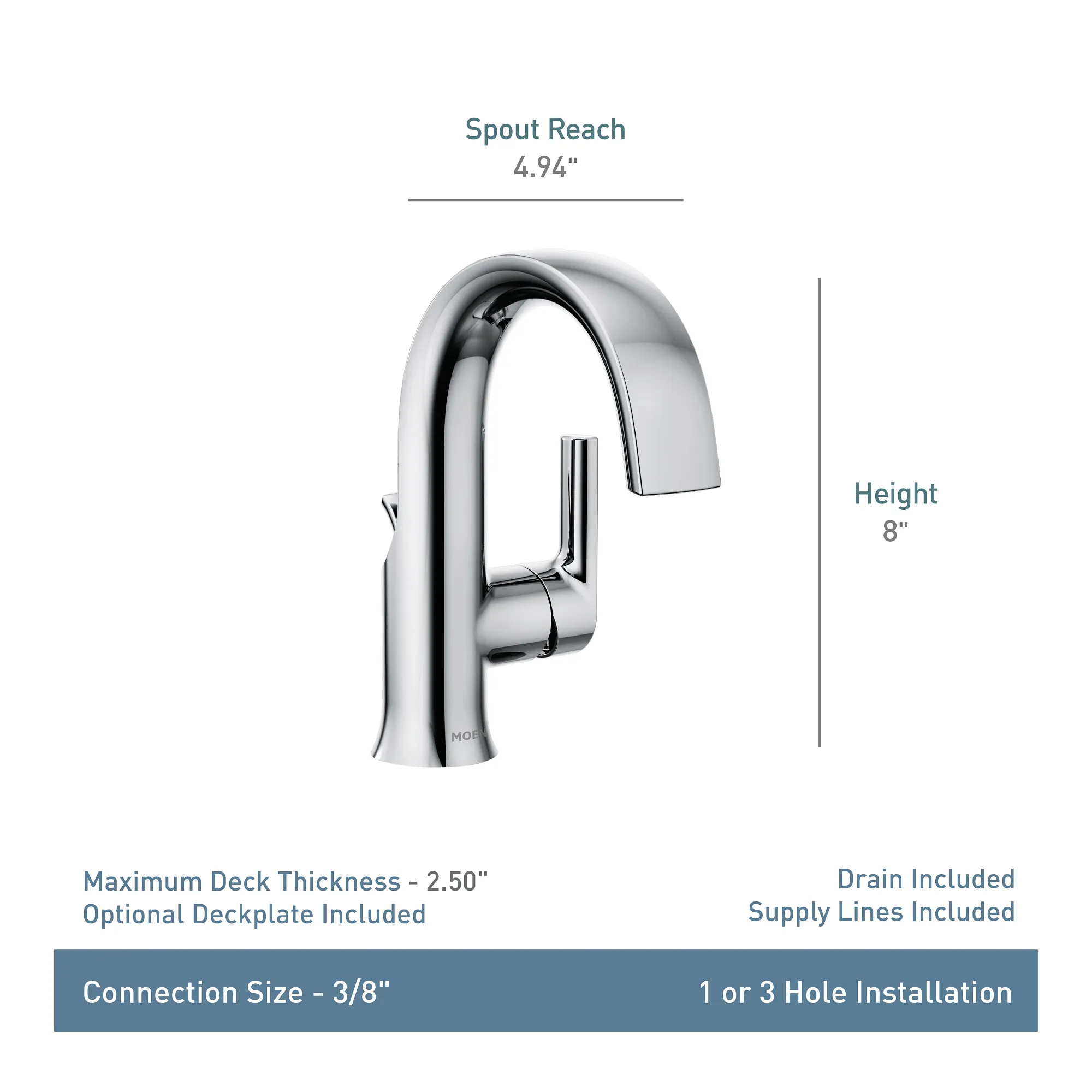 Doux One-handle Bathroom Sink Faucet - Image 12