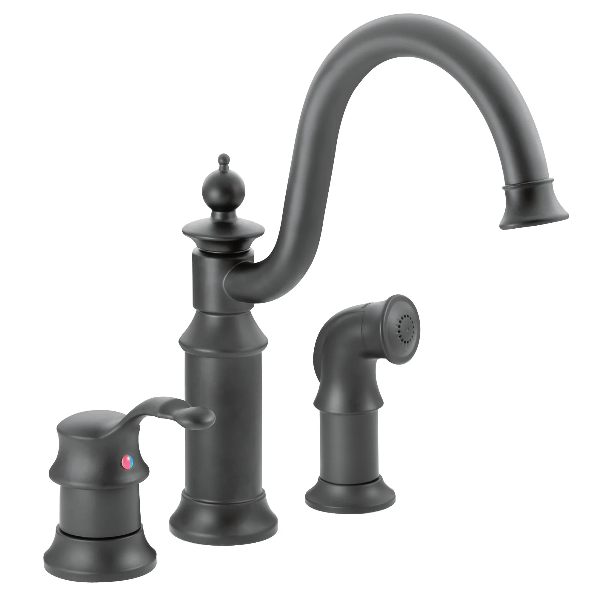 Waterhill Chrome One-Handle High Arc Kitchen Faucet - Image 12