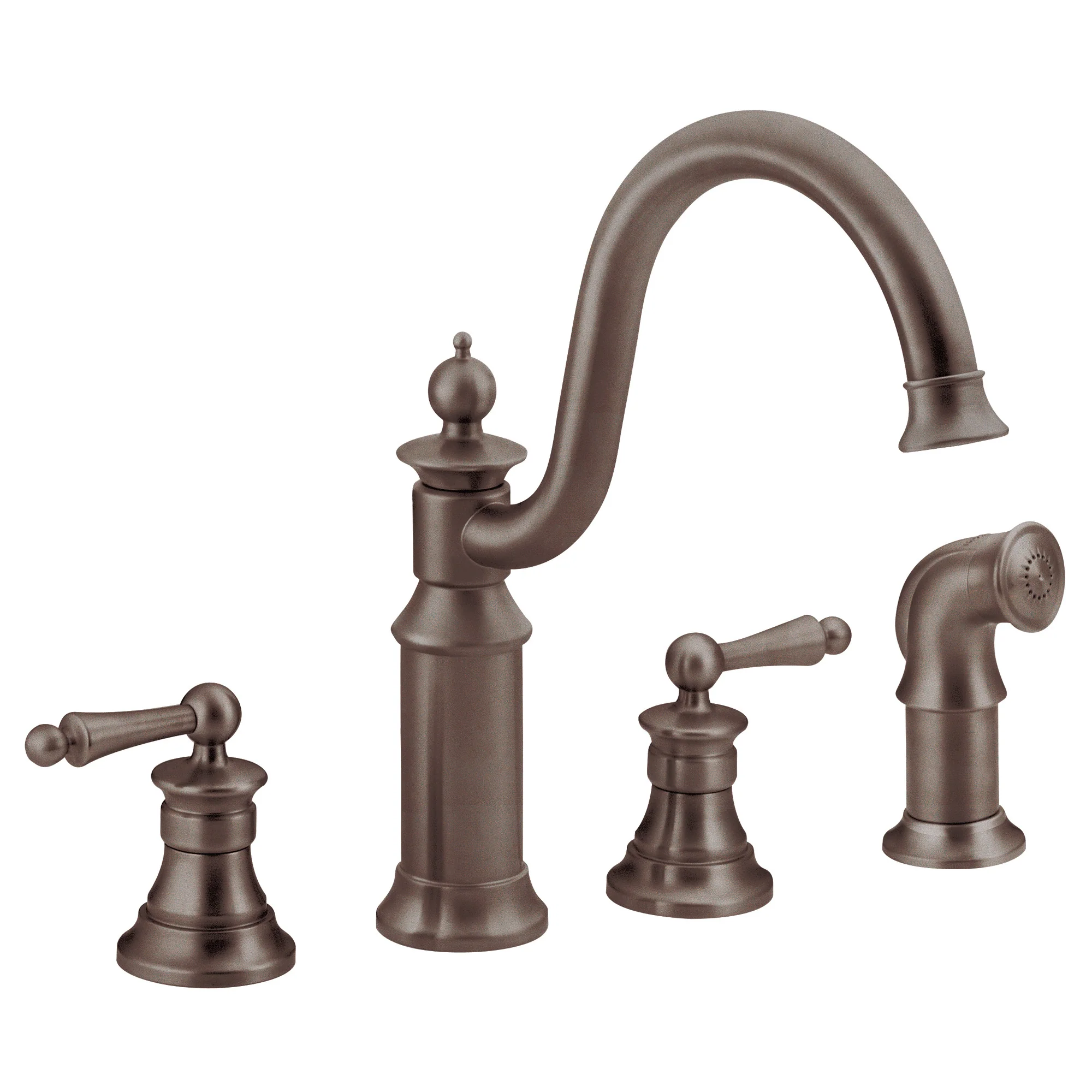 Waterhill Chrome Two-Handle High Arc Kitchen Faucet - Image 3