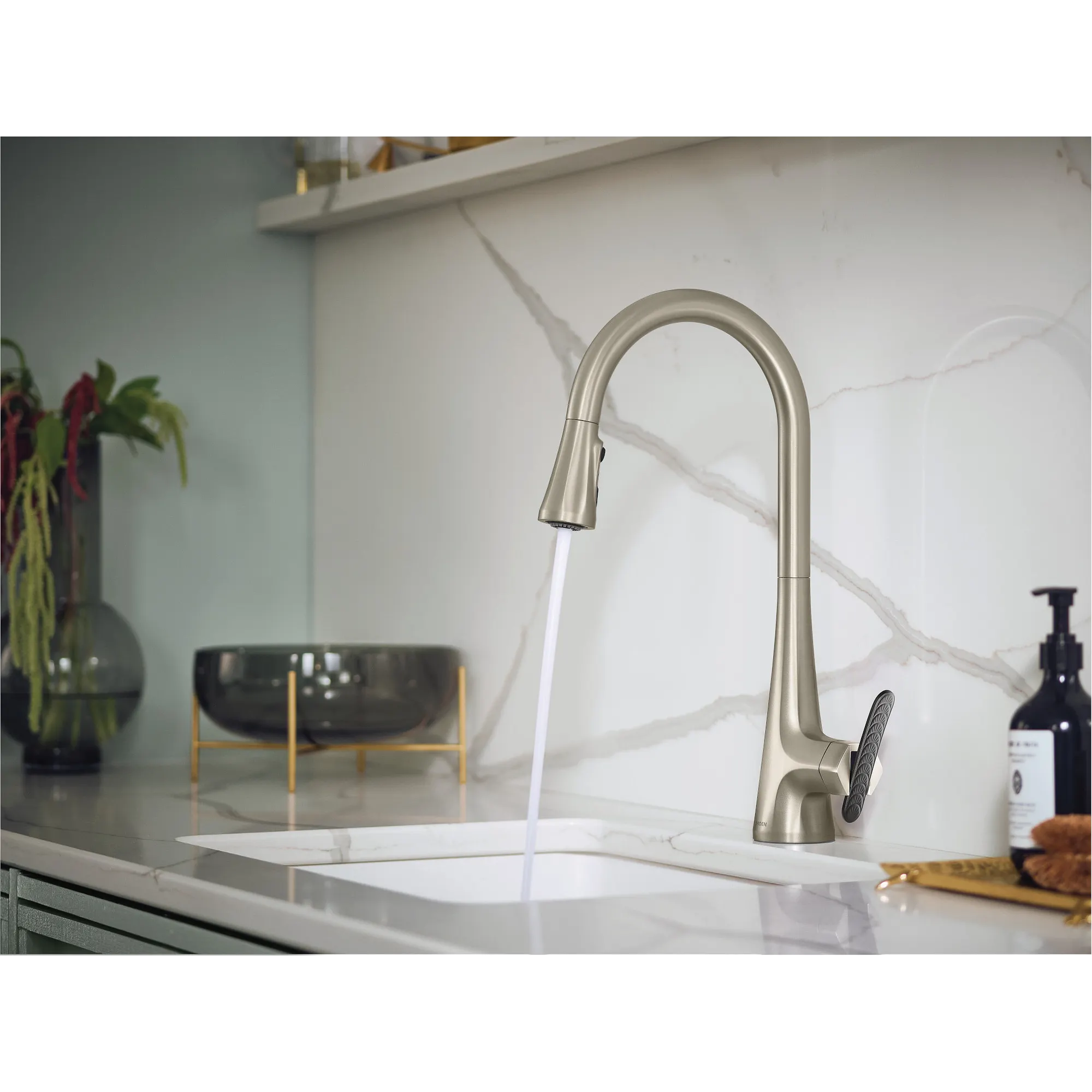 Sinema One-Handle High Arc Pulldown Kitchen Faucet - Image 25