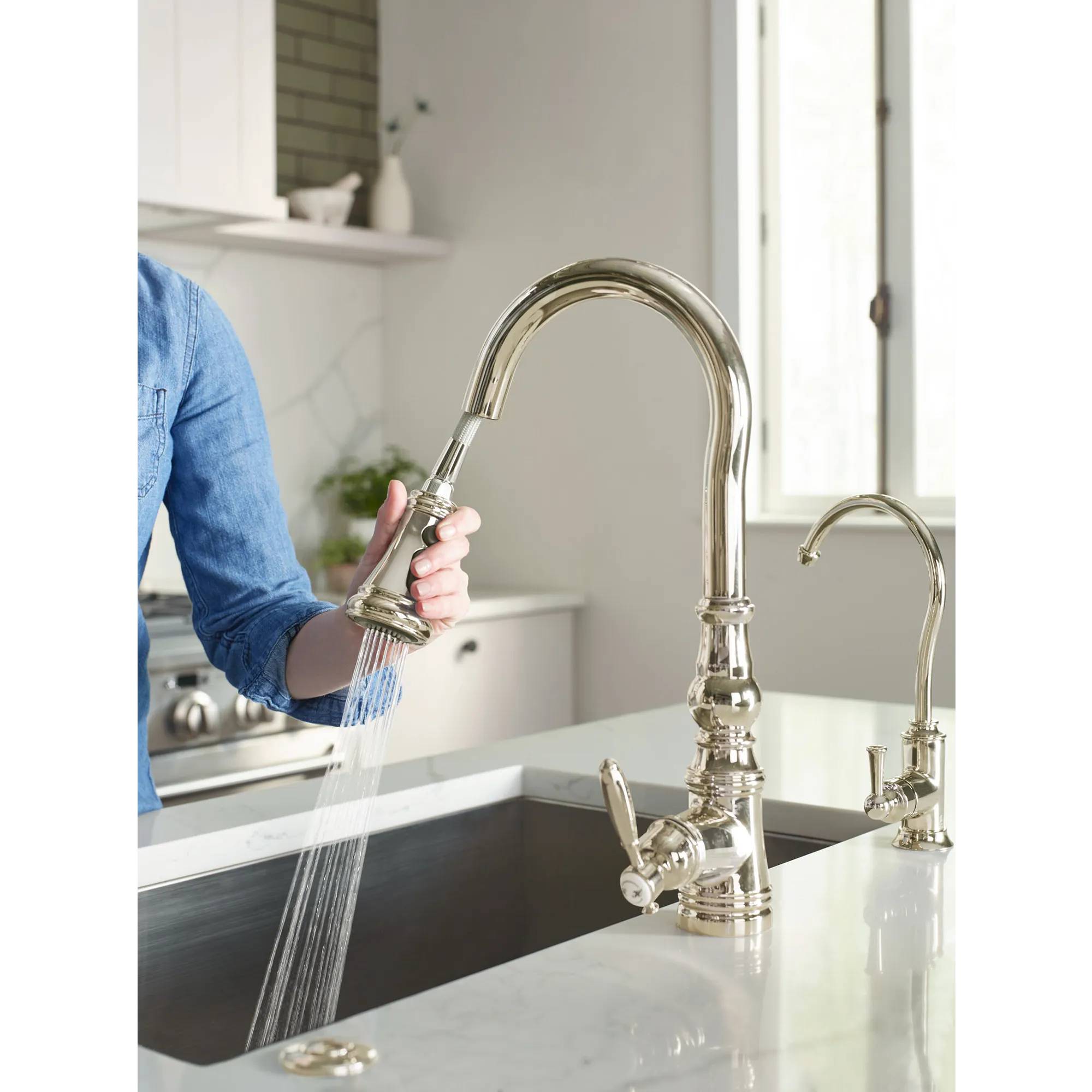 Weymouth One-Handle High Arc Pulldown Kitchen Faucet - Image 20