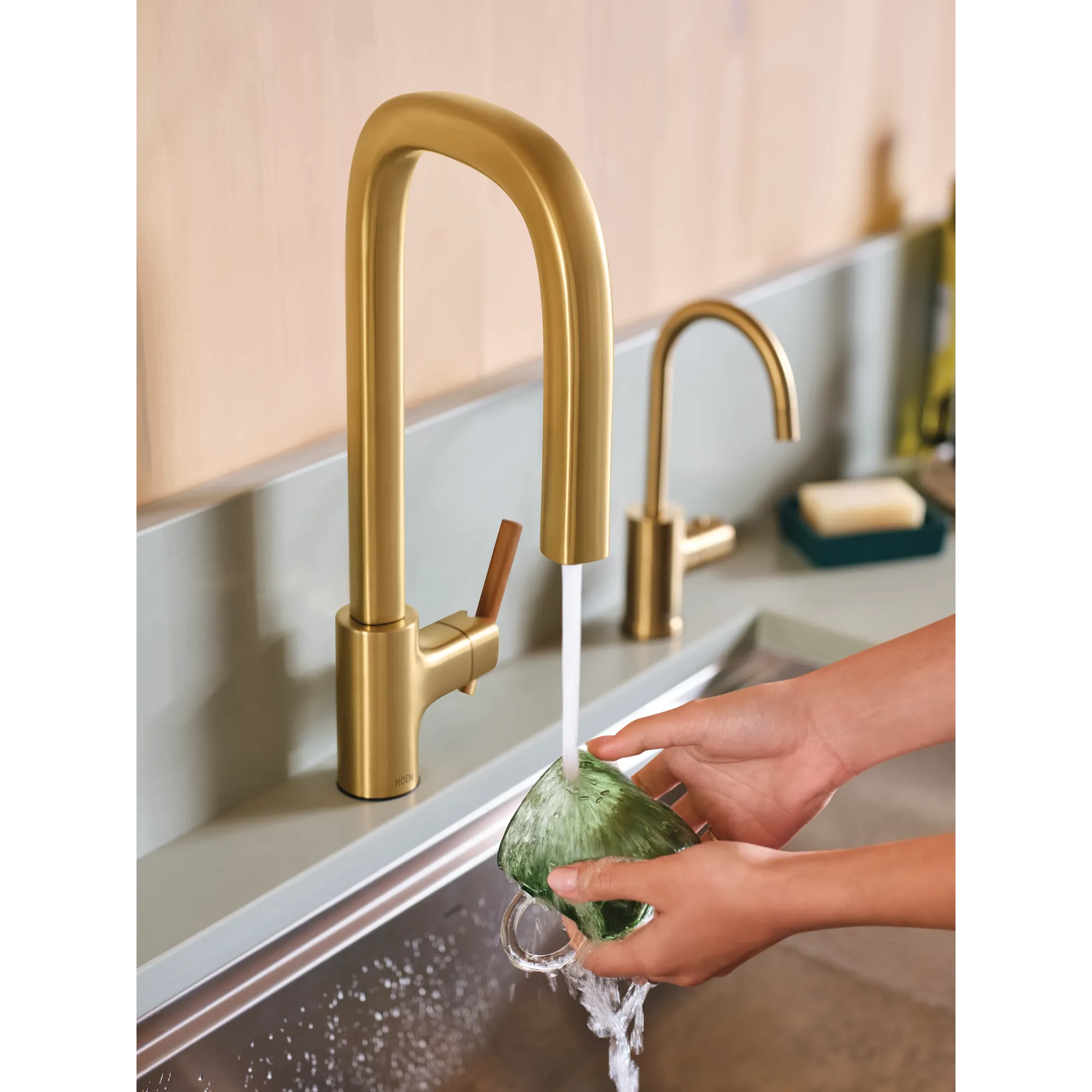 Tenon One-handle High Arc Pulldown Kitchen Faucet - Image 45