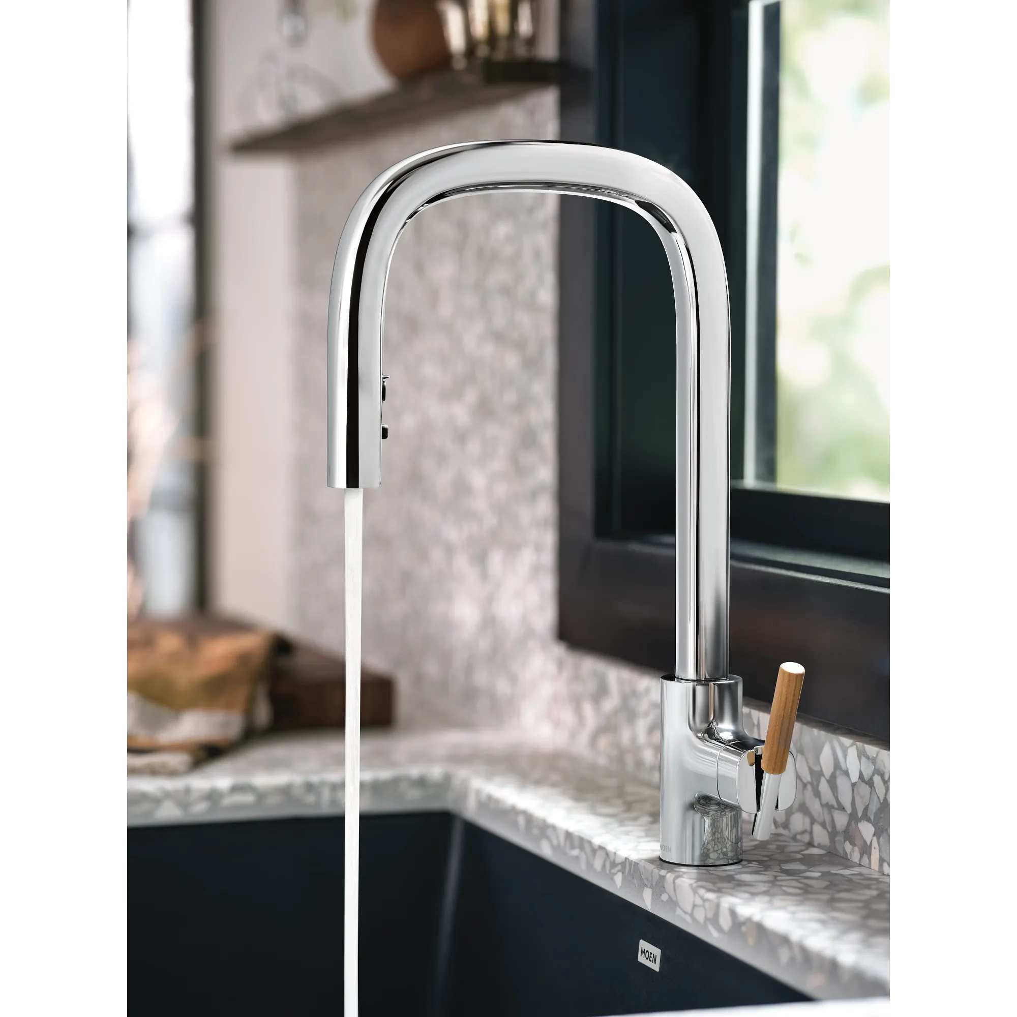 Tenon One-handle High Arc Pulldown Kitchen Faucet - Image 7