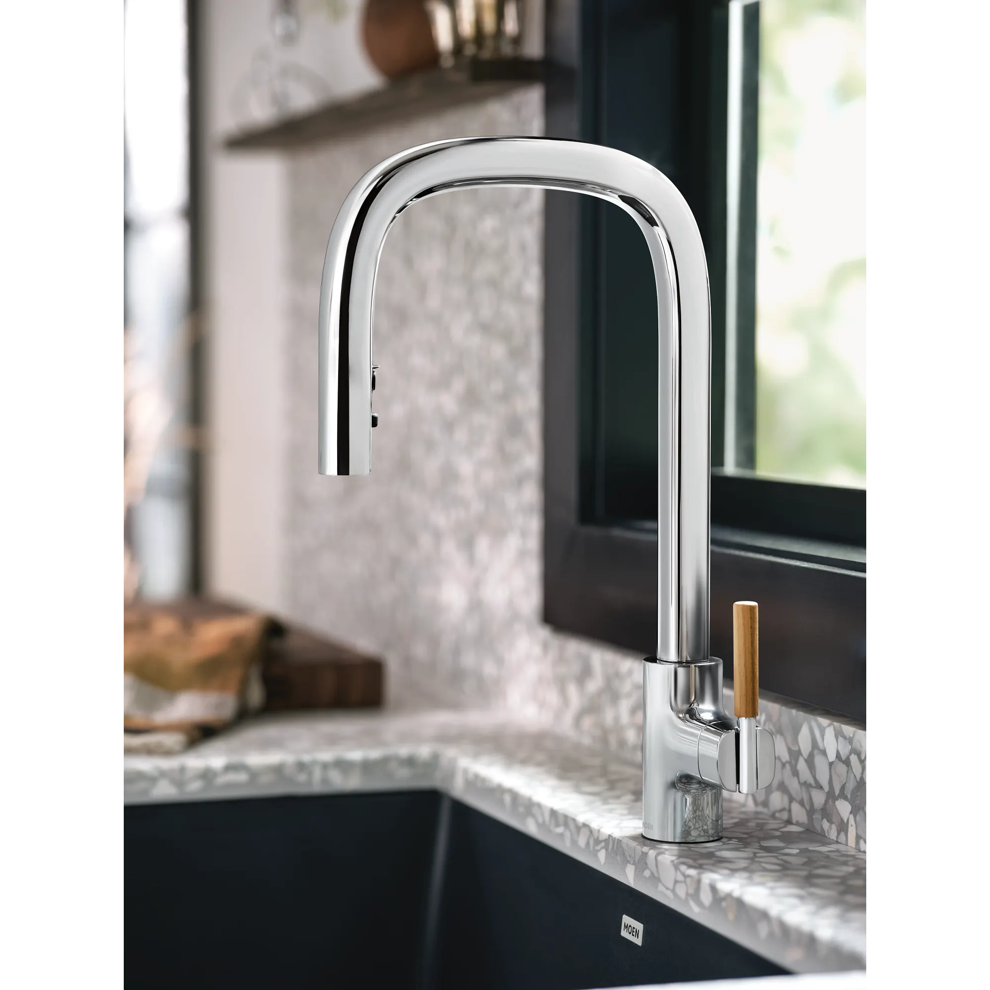 Tenon One-handle High Arc Pulldown Kitchen Faucet - Image 8