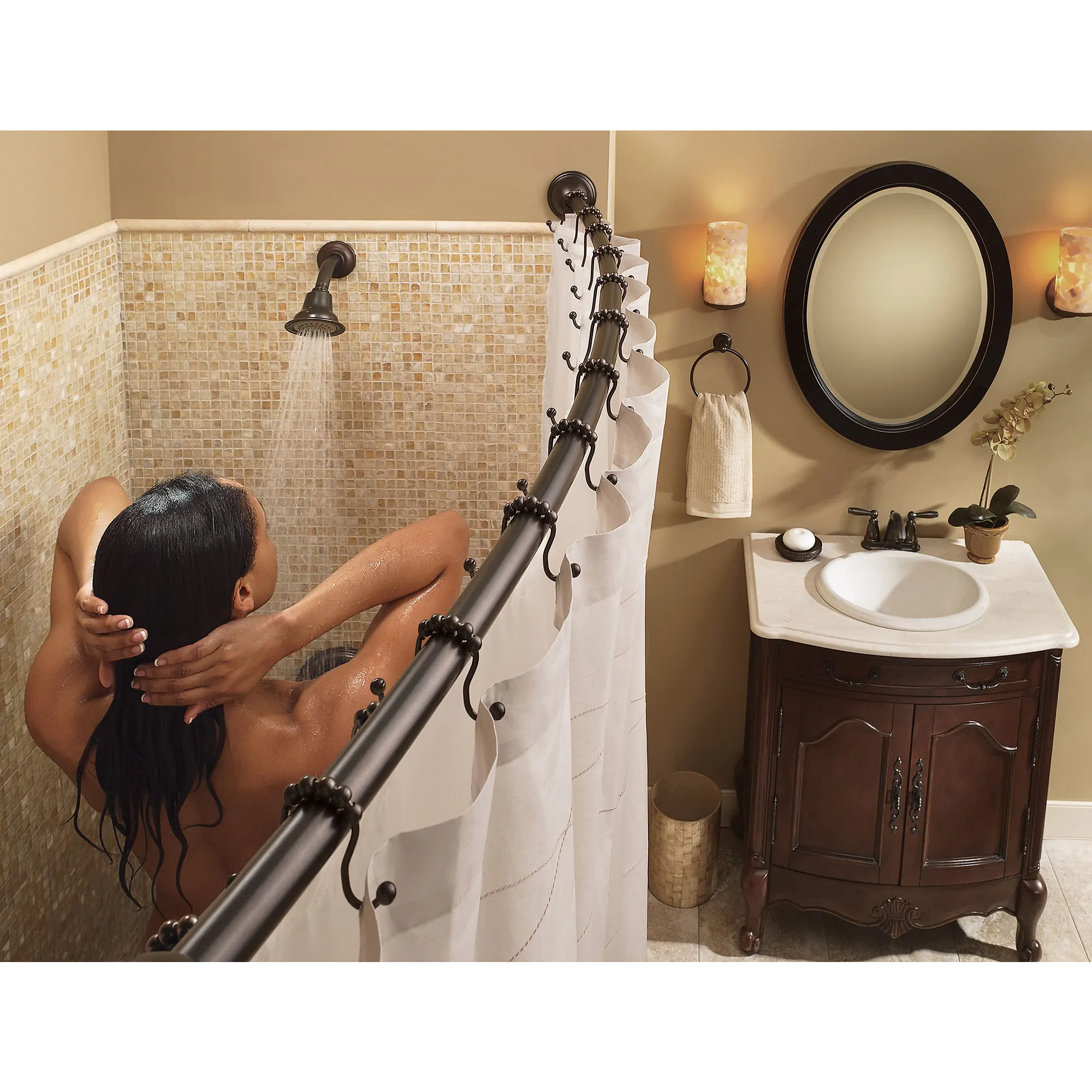 Moen Chrome Shower Curtain Rings - Image 38