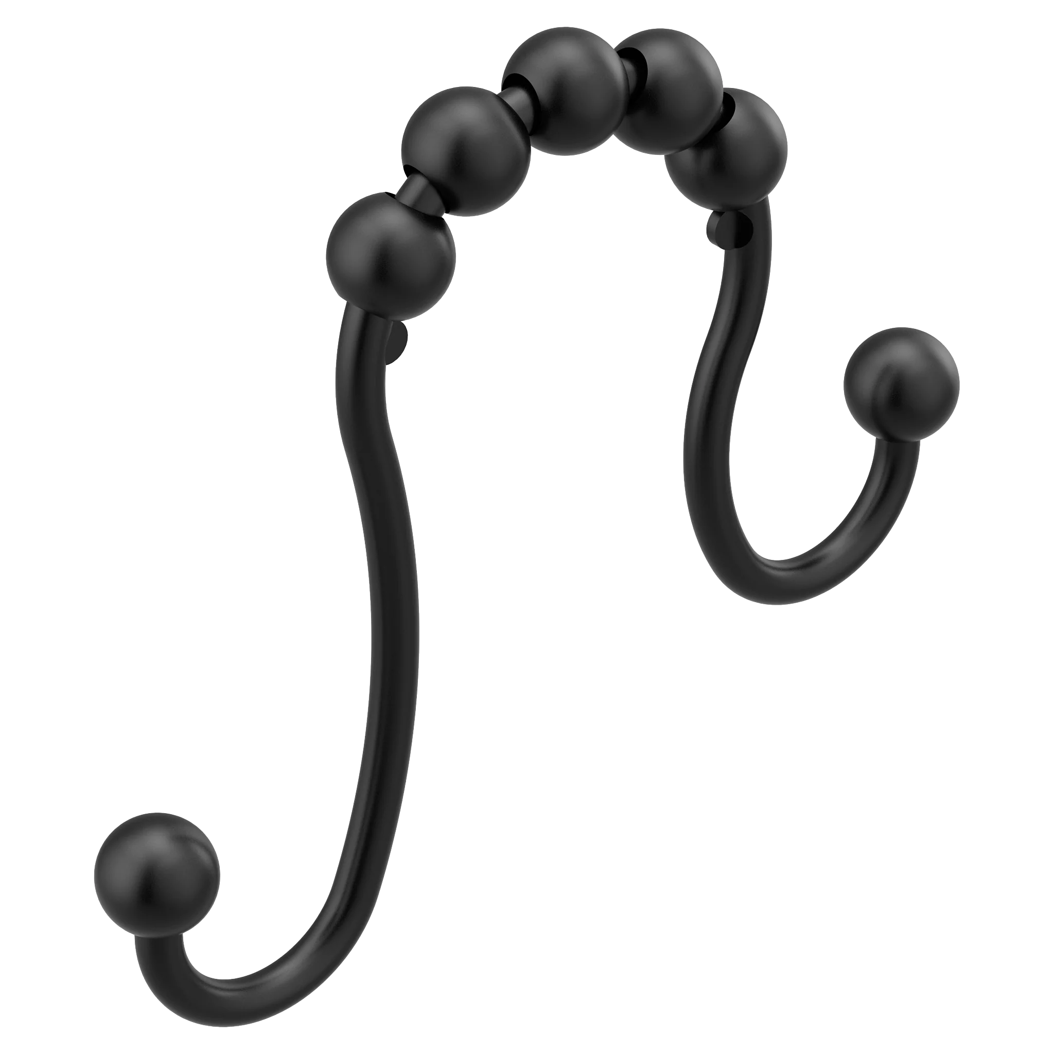 Moen Matte black shower curtain rings