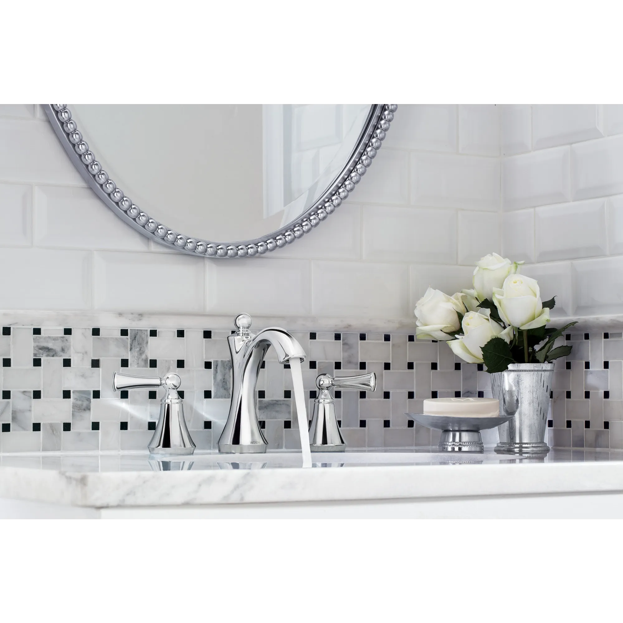 Wynford Chrome Two-Handle High Arc Bathroom Faucet - Image 7
