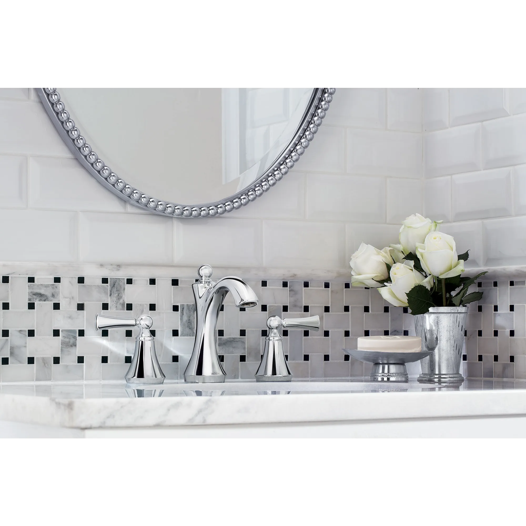 Wynford Chrome Two-Handle High Arc Bathroom Faucet - Image 8