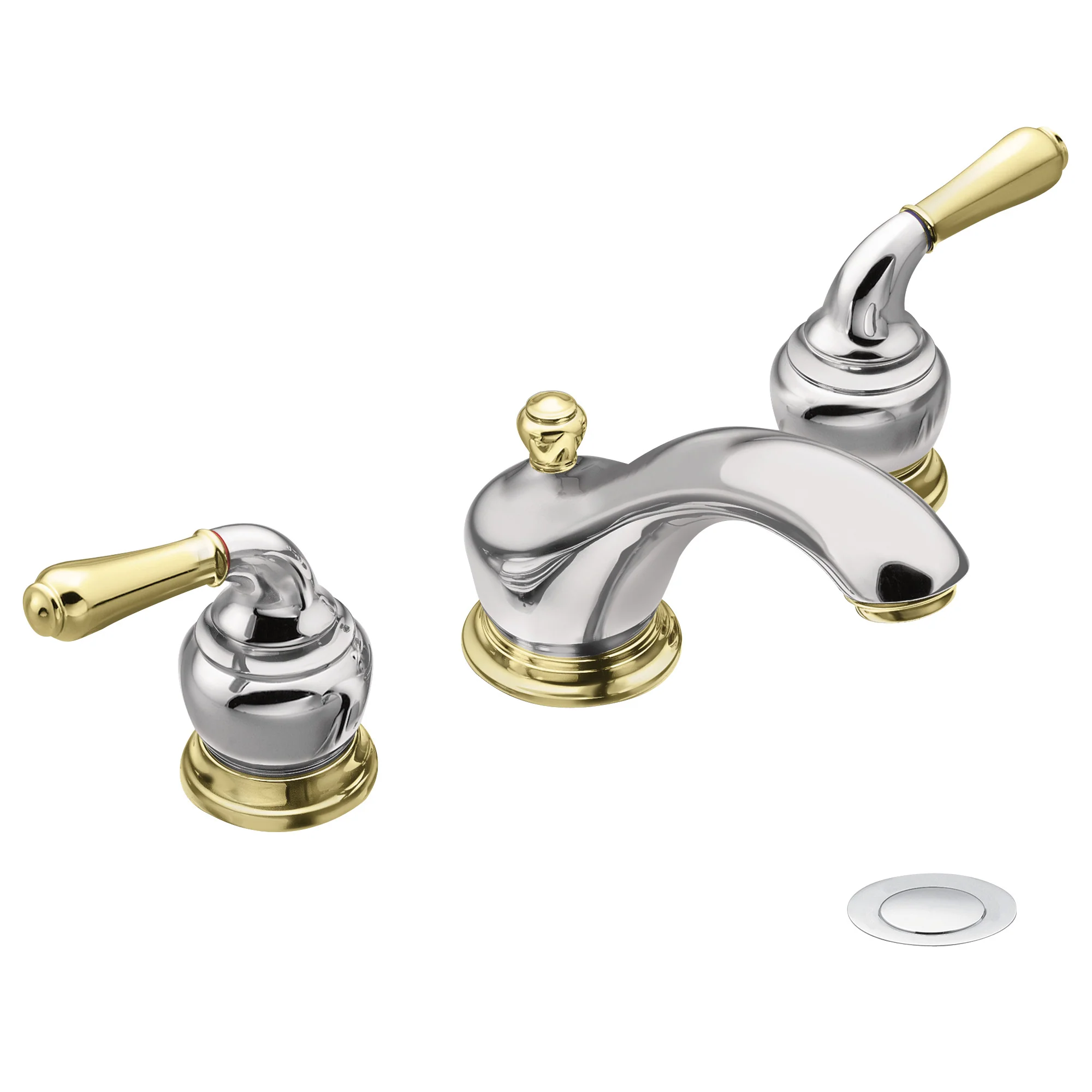 Monticello Chrome two-handle low arc bathroom faucet - Image 13