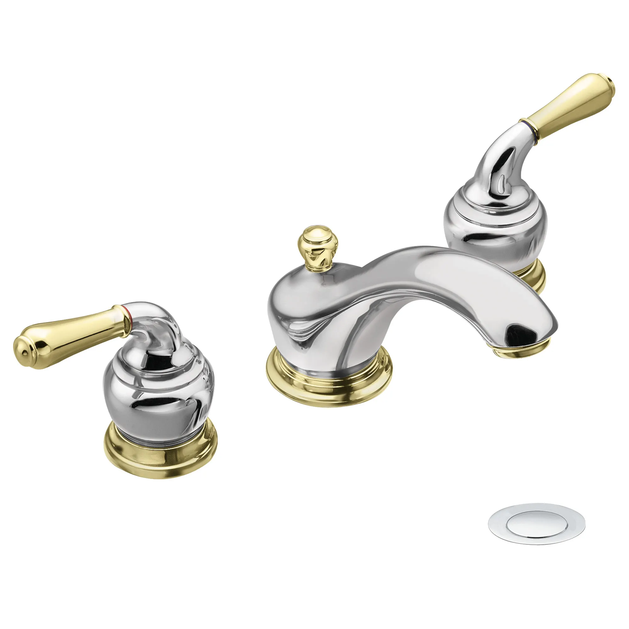 Monticello Chrome two-handle low arc bathroom faucet - Image 15