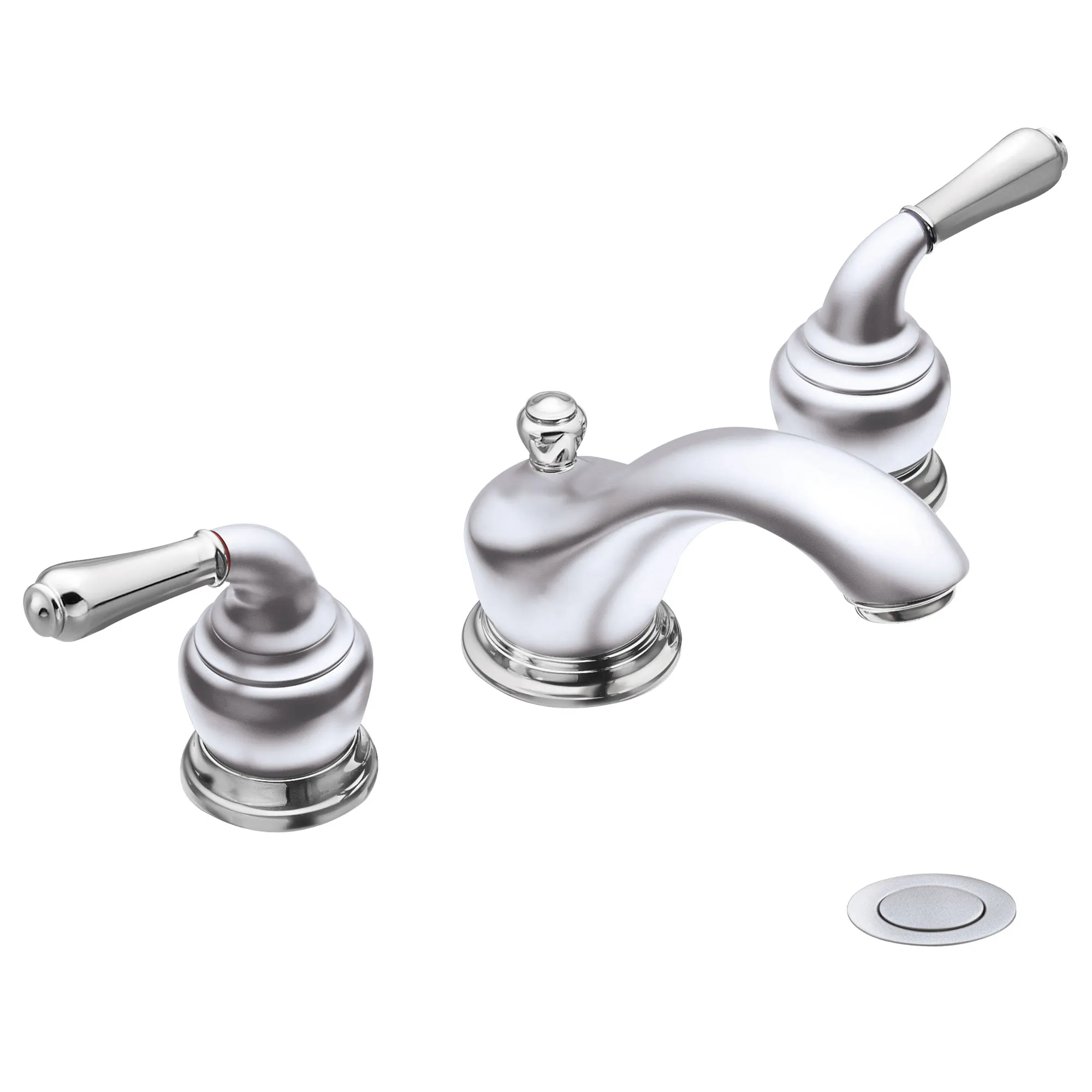 Monticello Chrome two-handle low arc bathroom faucet - Image 17