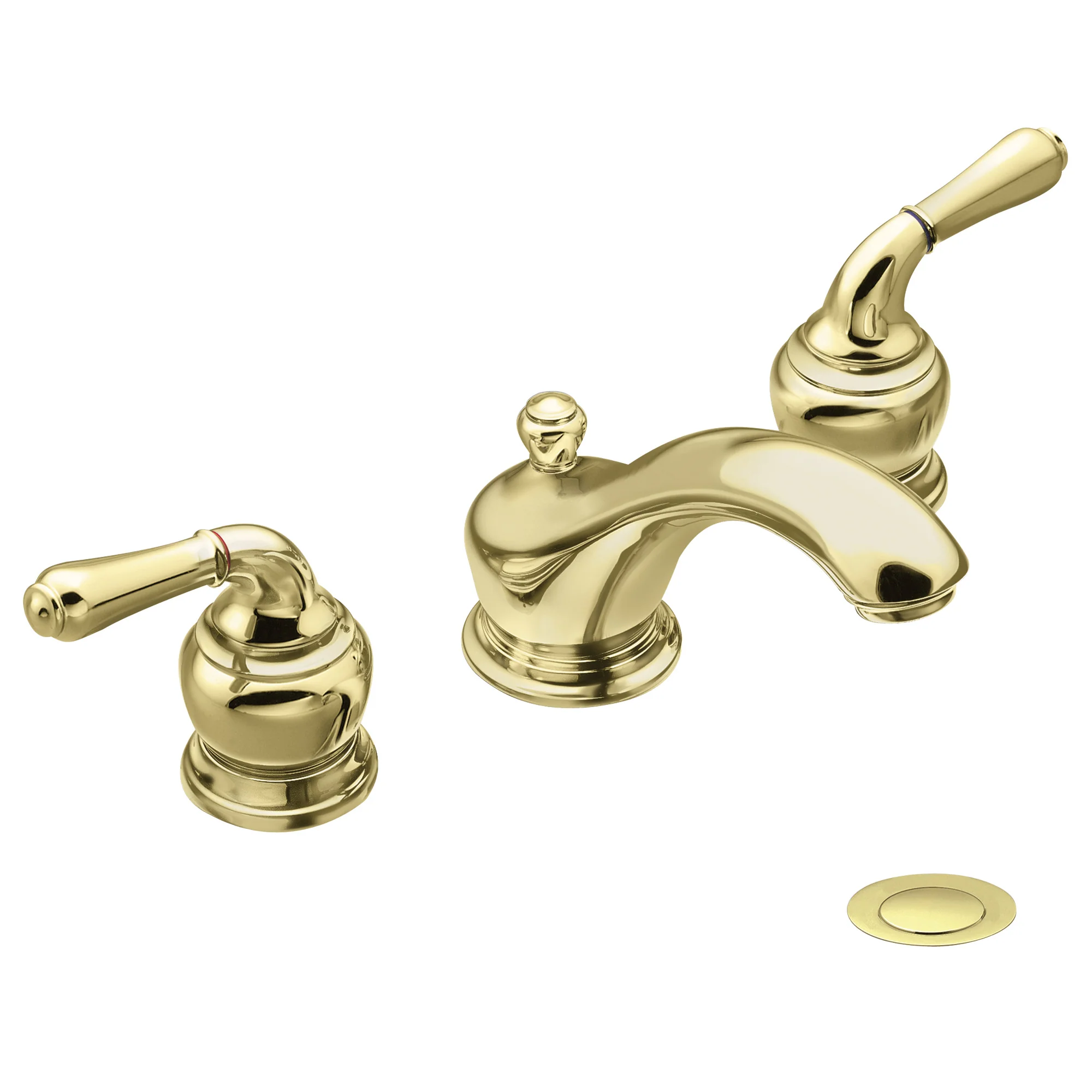 Monticello Chrome two-handle low arc bathroom faucet - Image 4