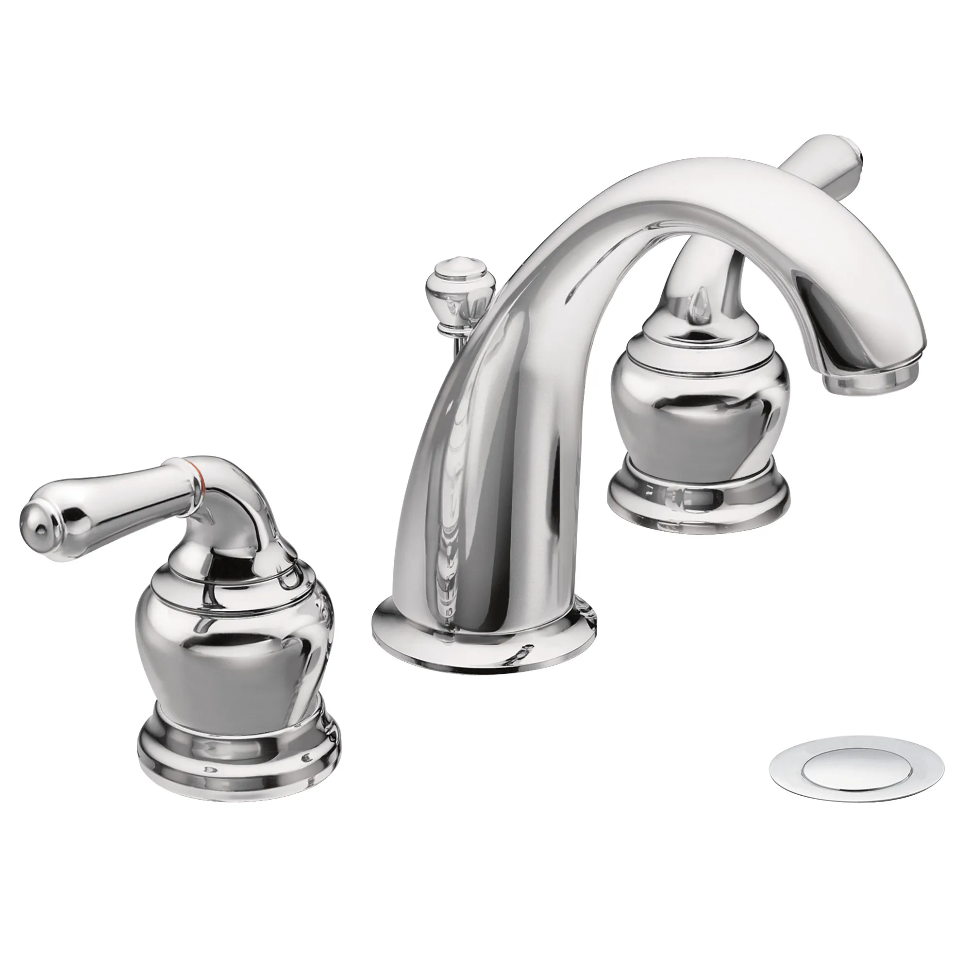 Monticello Chrome two-handle high arc bathroom faucet - Image 2