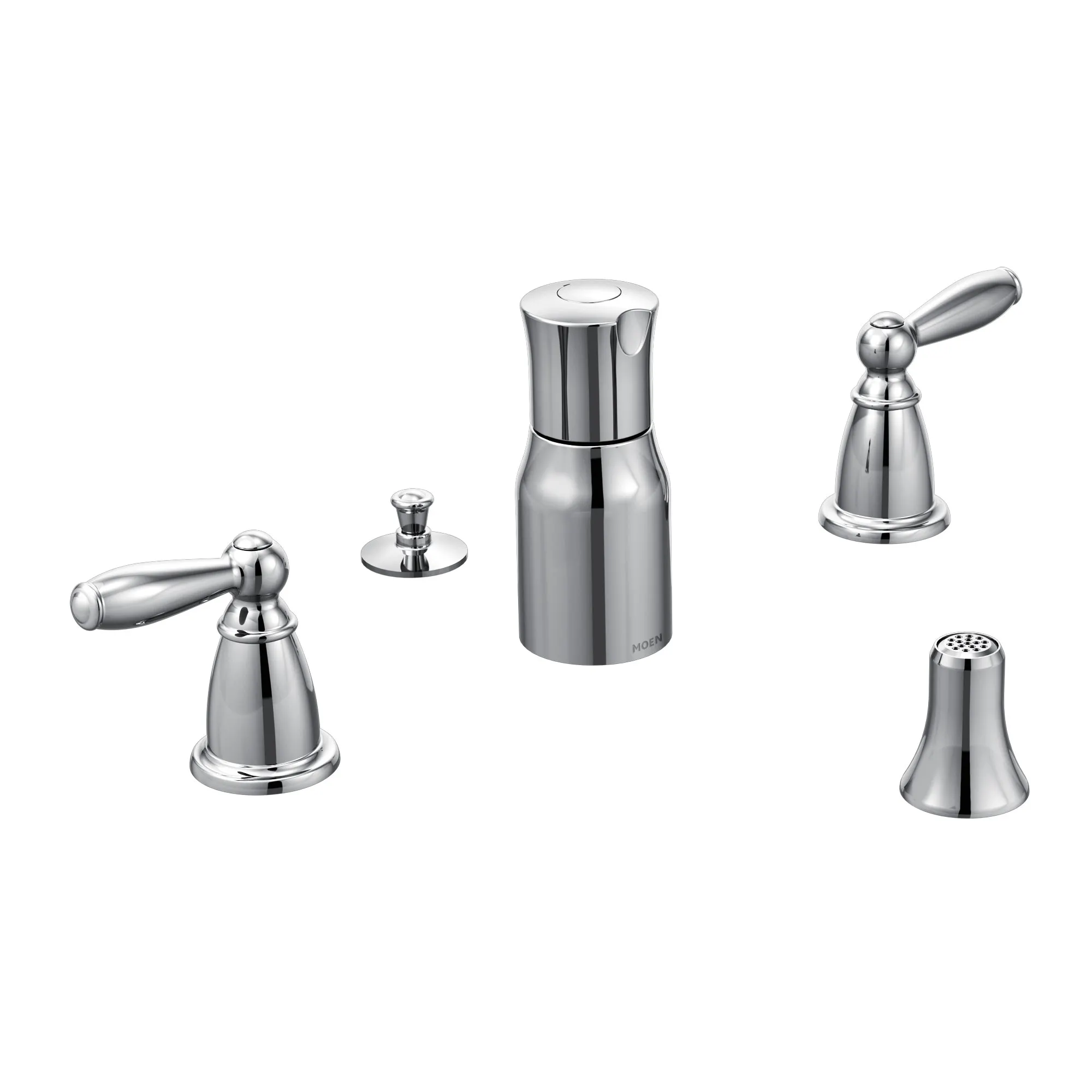 Brantford Chrome Two-Handle Bidet Faucet - Image 2