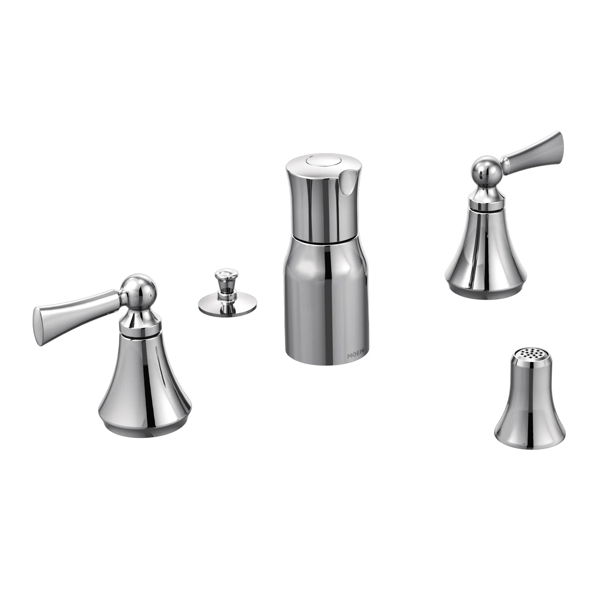 Wynford Chrome Two-Handle Bidet Faucet - Image 2