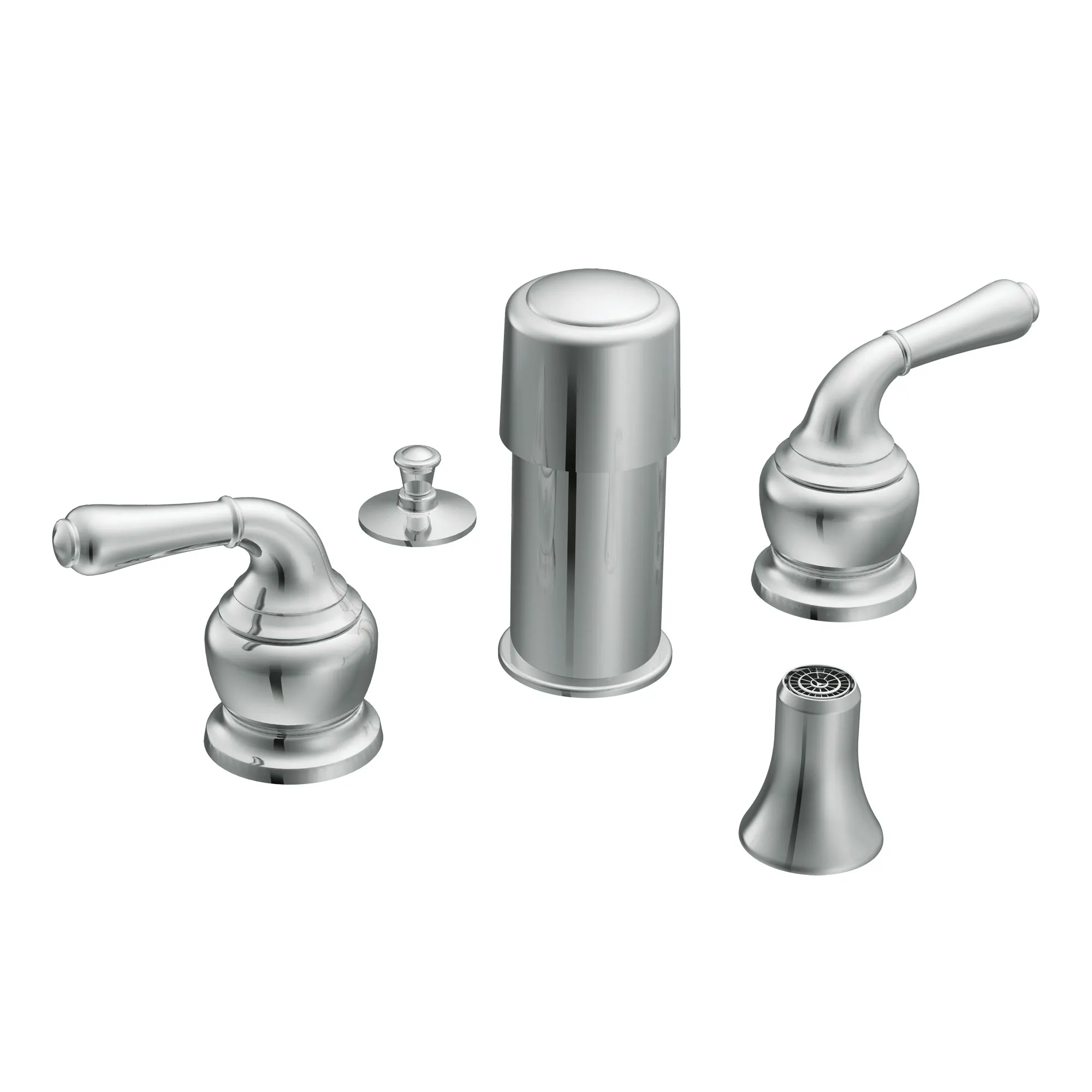 Monticello Chrome two-handle bidet faucet - Image 2
