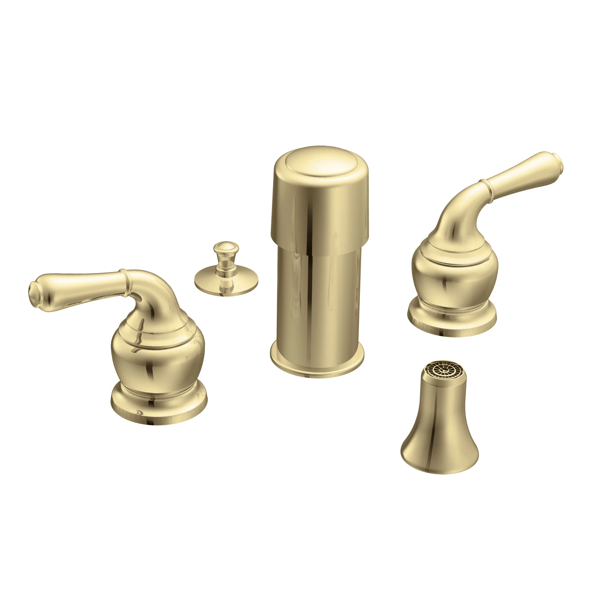 Monticello Chrome two-handle bidet faucet - Image 3