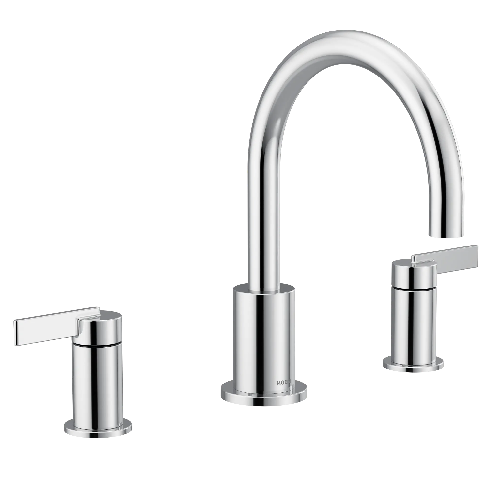 Cia Chrome two-handle non diverter roman tub faucet - Image 2