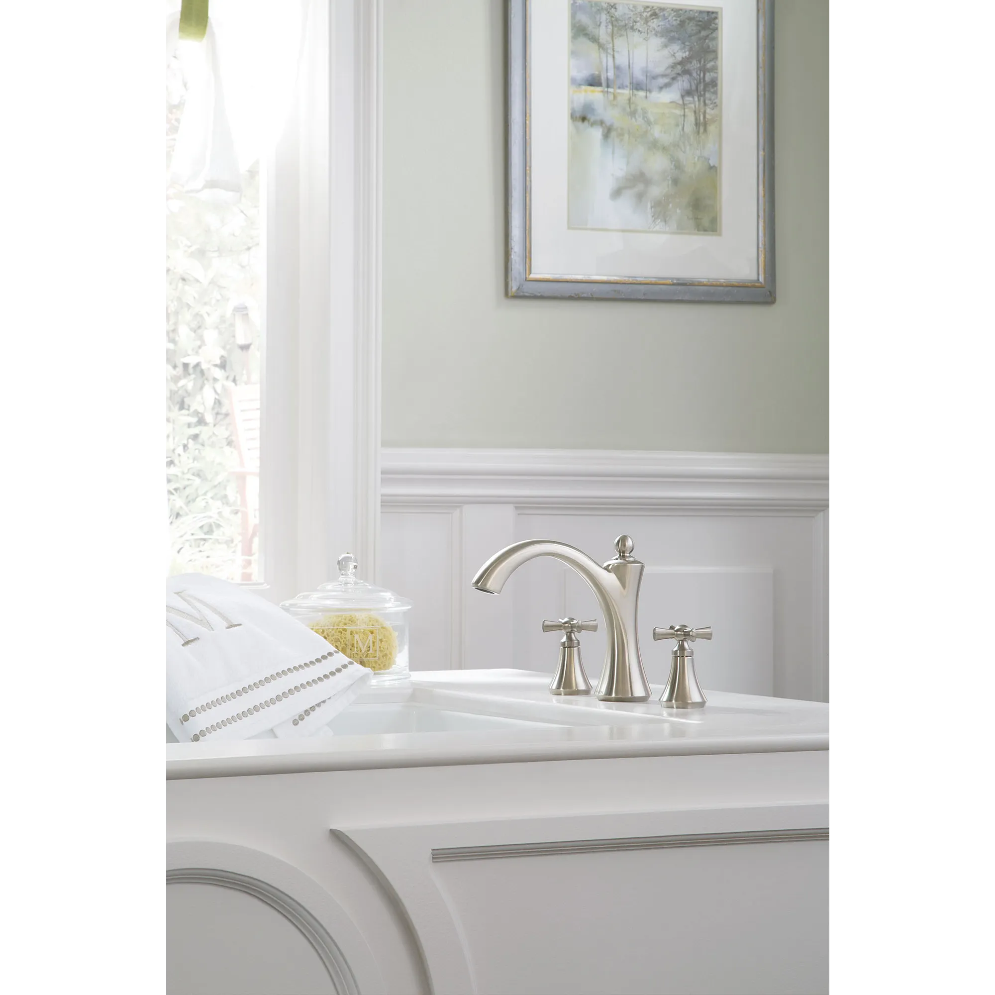 Wynford Chrome Two-Handle Non-Diverter Roman Tub Faucet - Image 3
