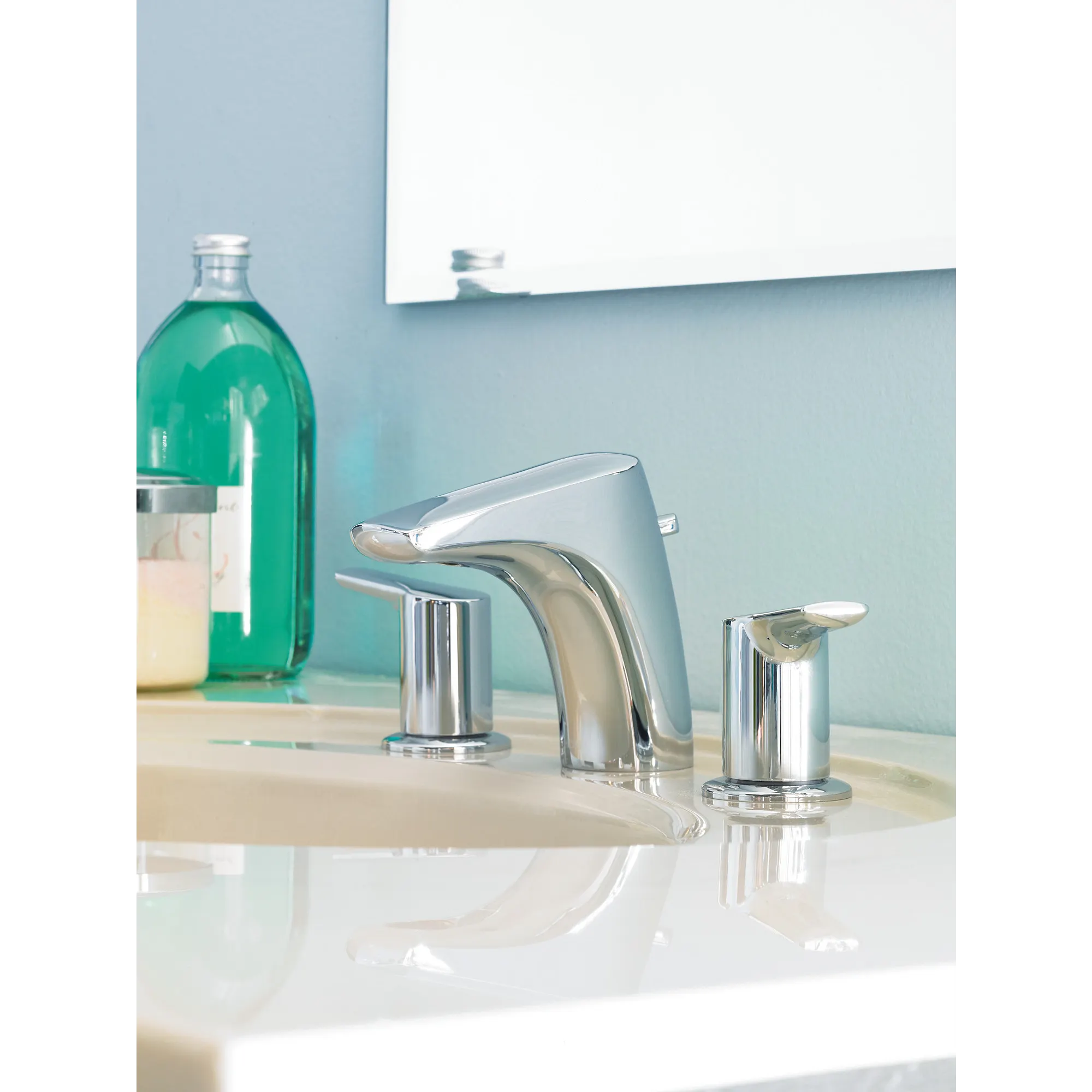 Method Chrome Two-Handle Low Arc Bathroom Faucet - Image 3