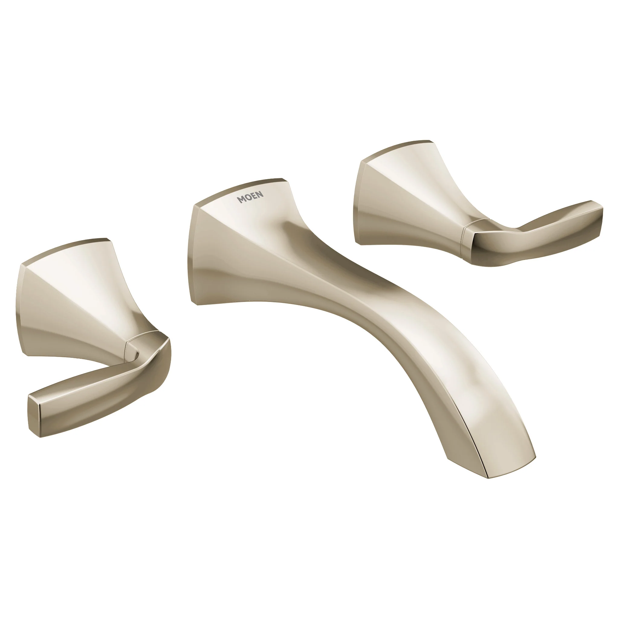 Voss Chrome Two-Handle Wall Mount Bathroom Faucet - Image 17