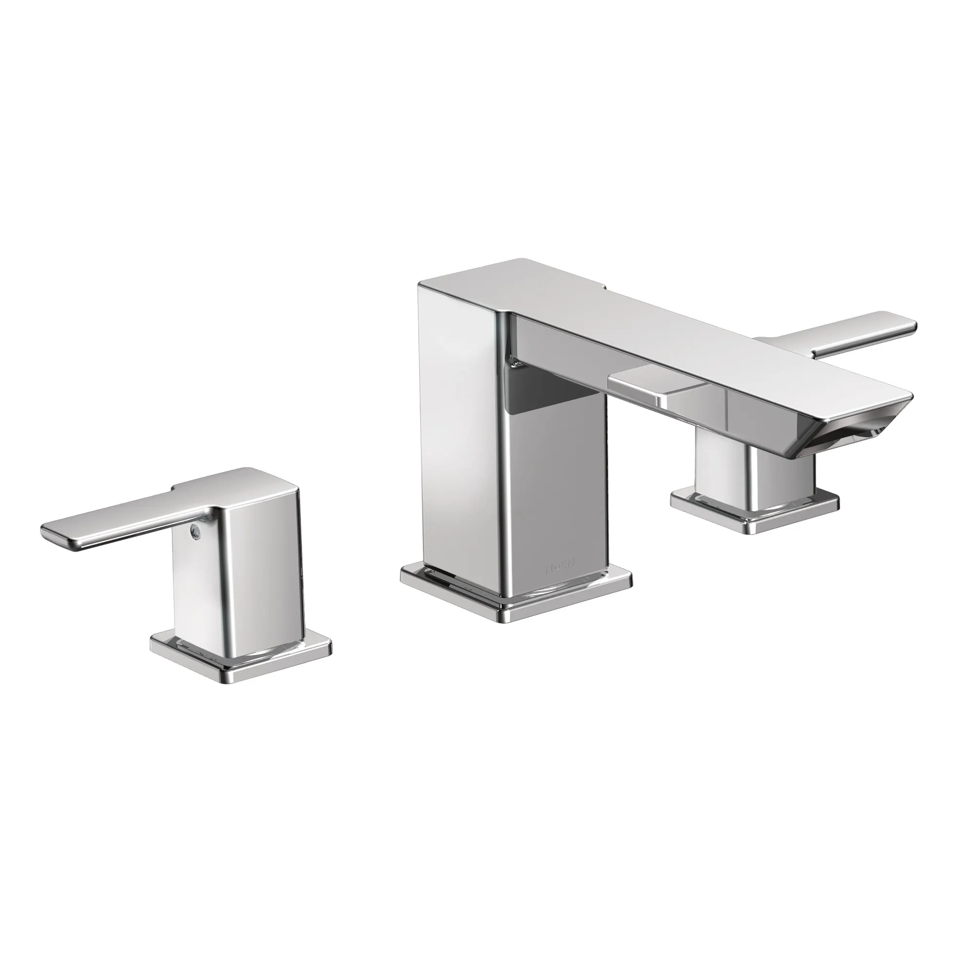90 Degree Chrome two-handle high arc roman tub faucet - Image 2