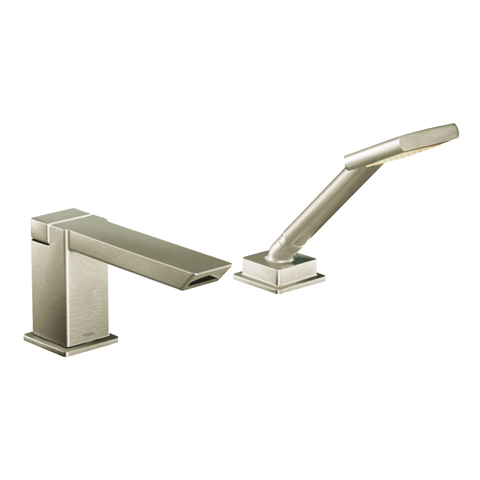 90 Degree Chrome high arc roman tub faucet includes hand shower IoDIGITAL(R) technology - Image 3
