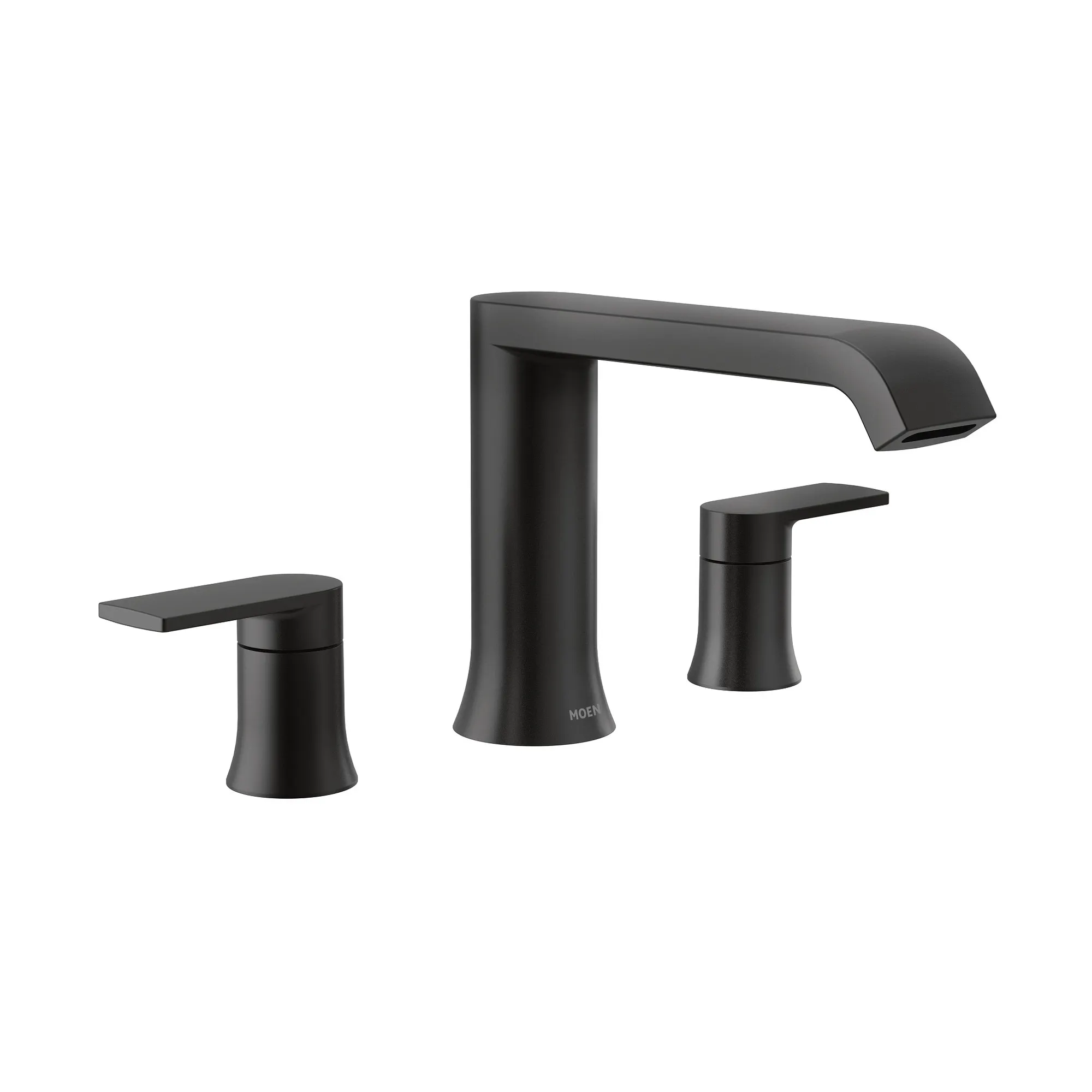 Genta LX Chrome Two-Handle Low Arc Roman Tub Faucet - Image 4