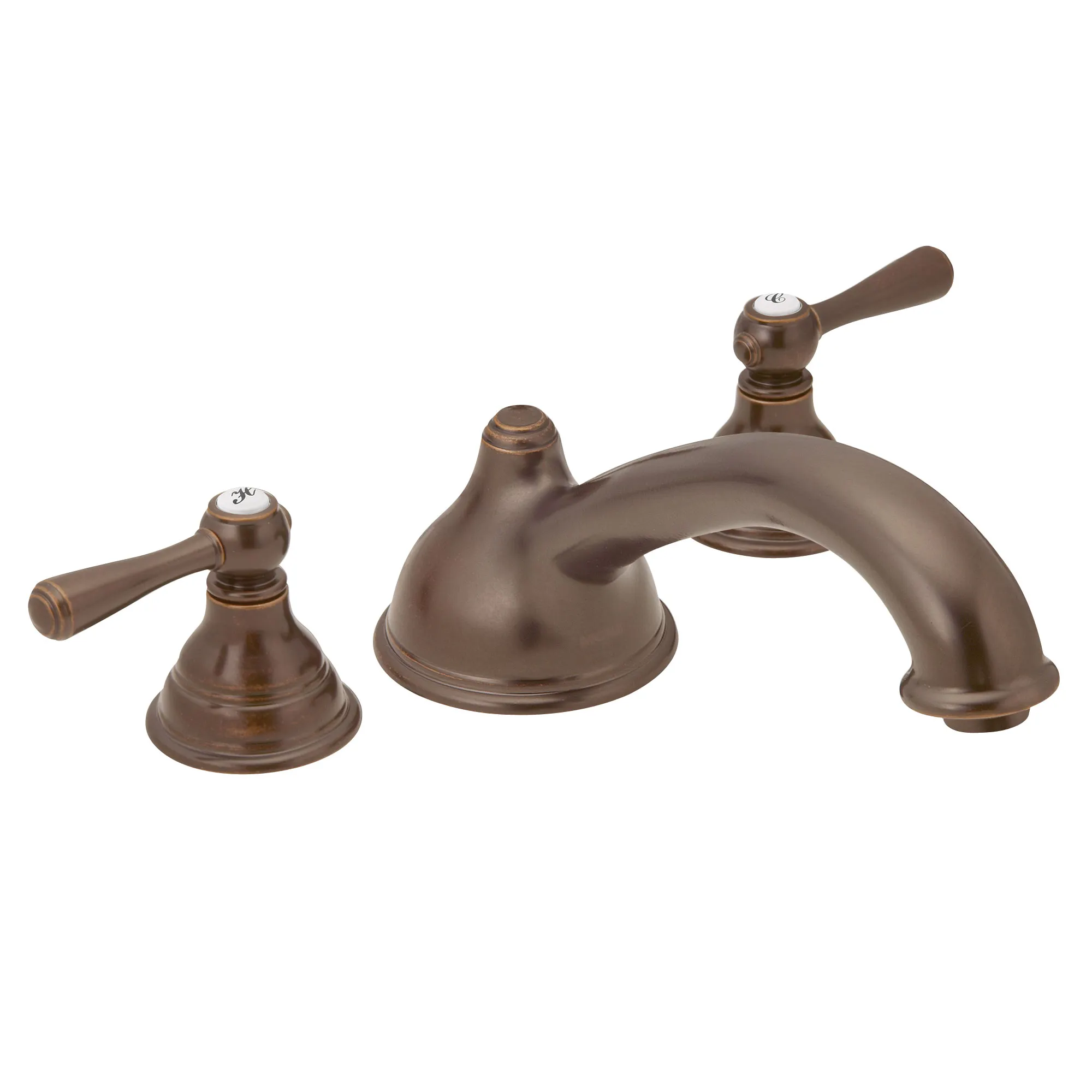 Kingsley Chrome Two-Handle Low Arc Roman Tub Faucet - Image 4
