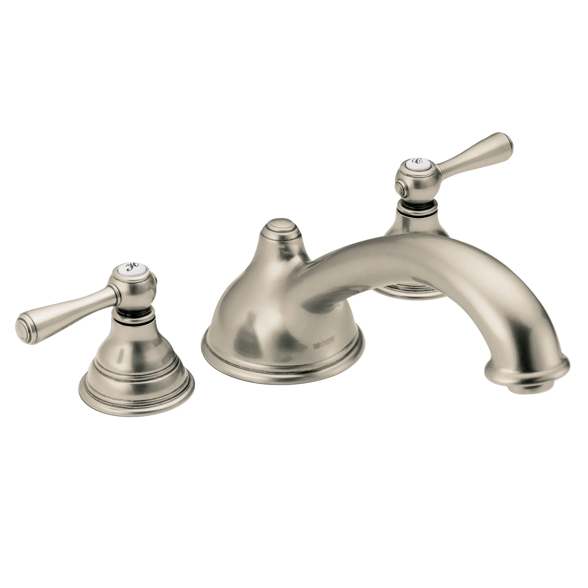 Kingsley Chrome Two-Handle Low Arc Roman Tub Faucet - Image 6