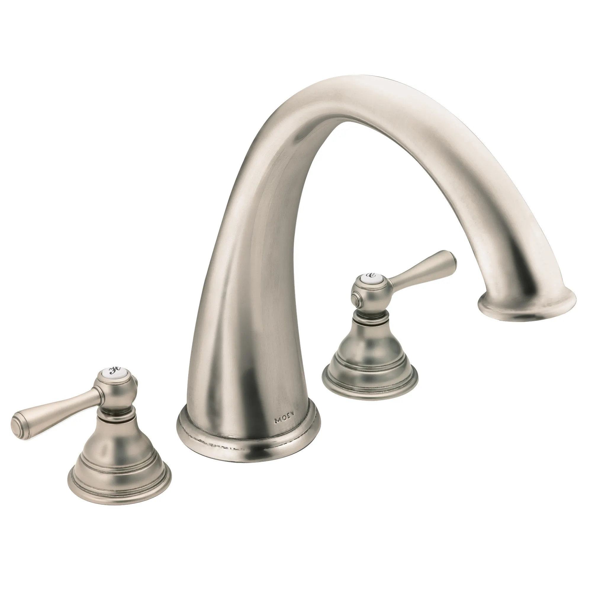 Kingsley Chrome Two-Handle High Arc Roman Tub Faucet - Image 8