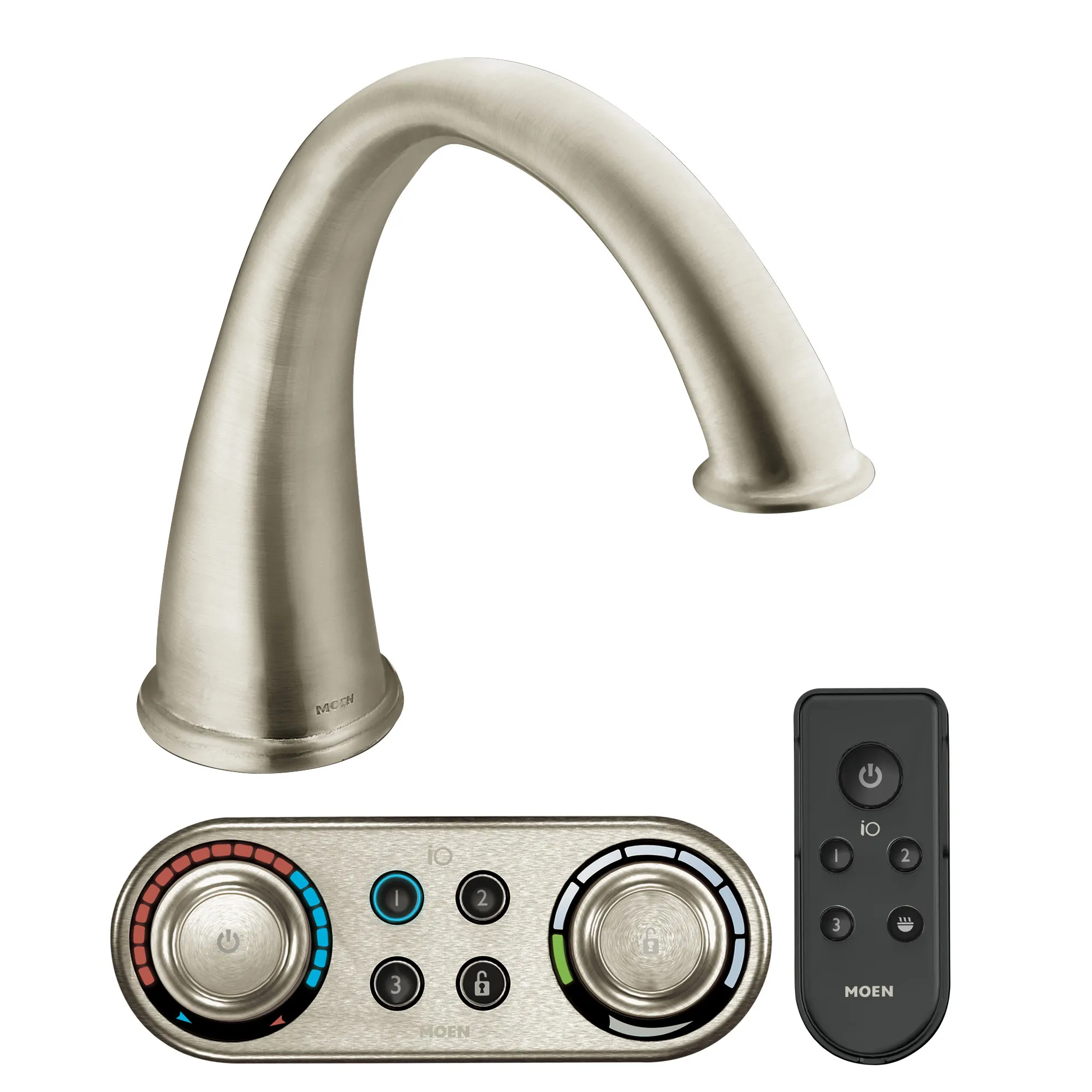 Kingsley Chrome high arc roman tub faucet includes IoDIGITAL(R) technology - Image 8