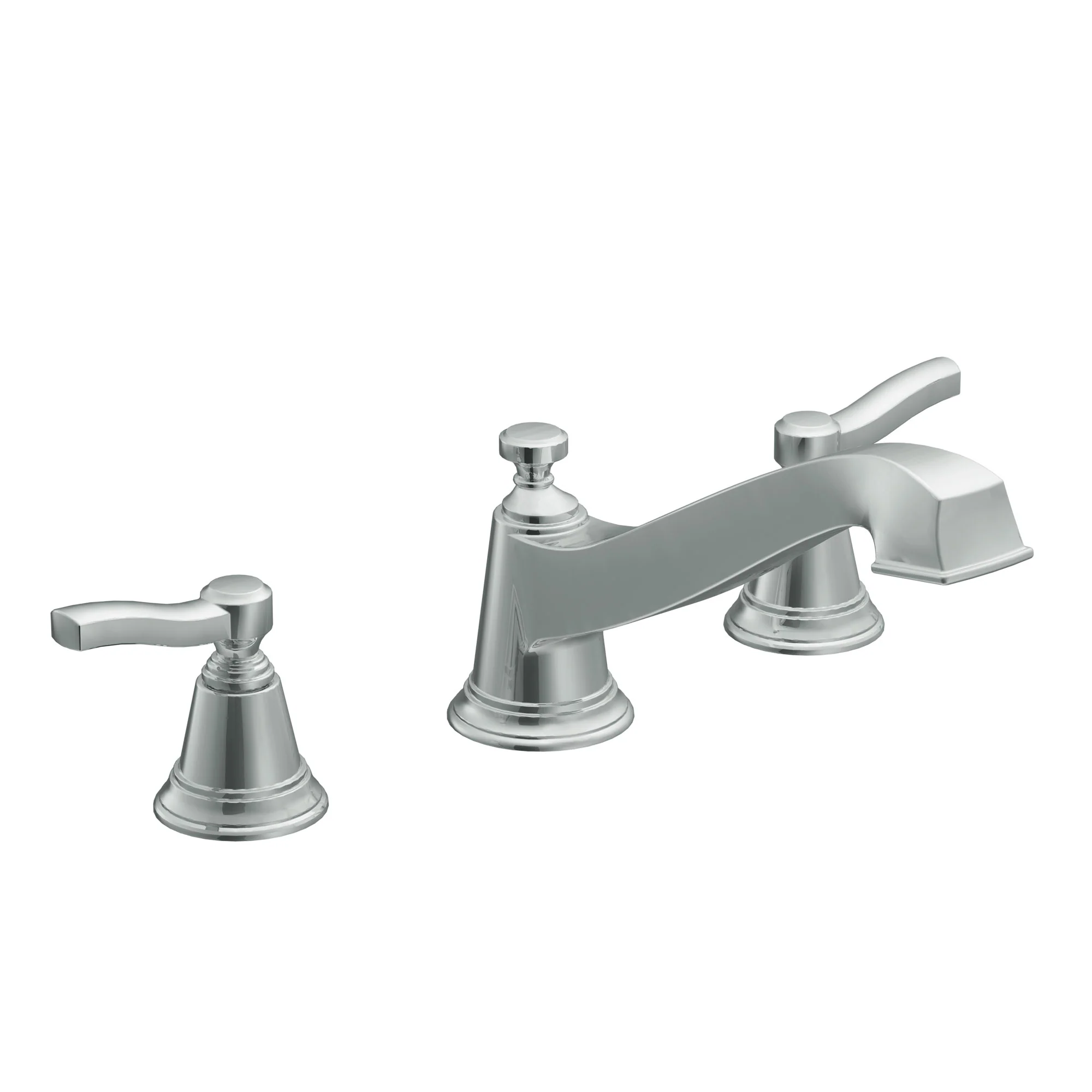 Rothbury Chrome two-handle low arc roman tub faucet