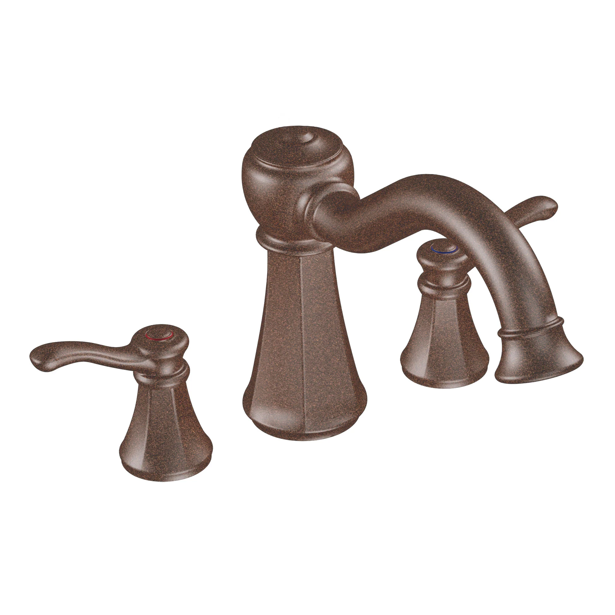Vestige Chrome two-handle high arc roman tub faucet - Image 3