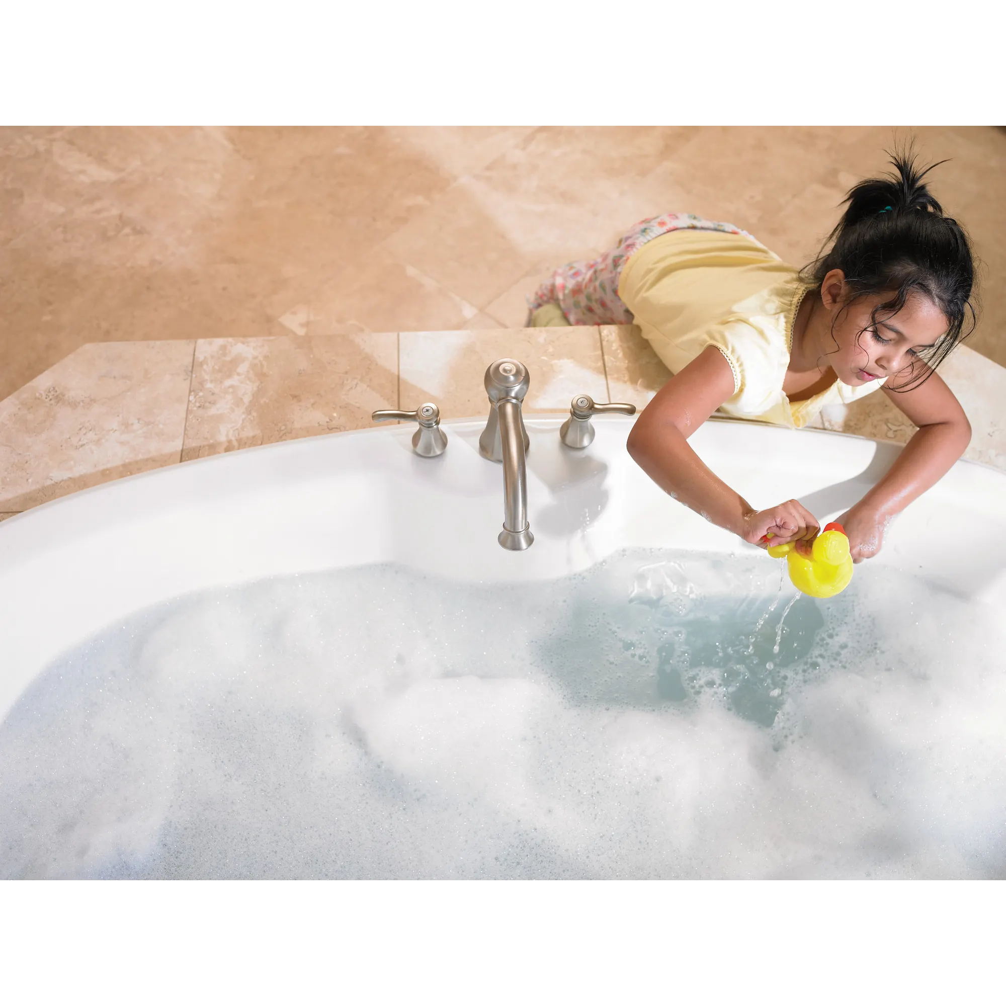 Vestige Chrome two-handle high arc roman tub faucet - Image 8