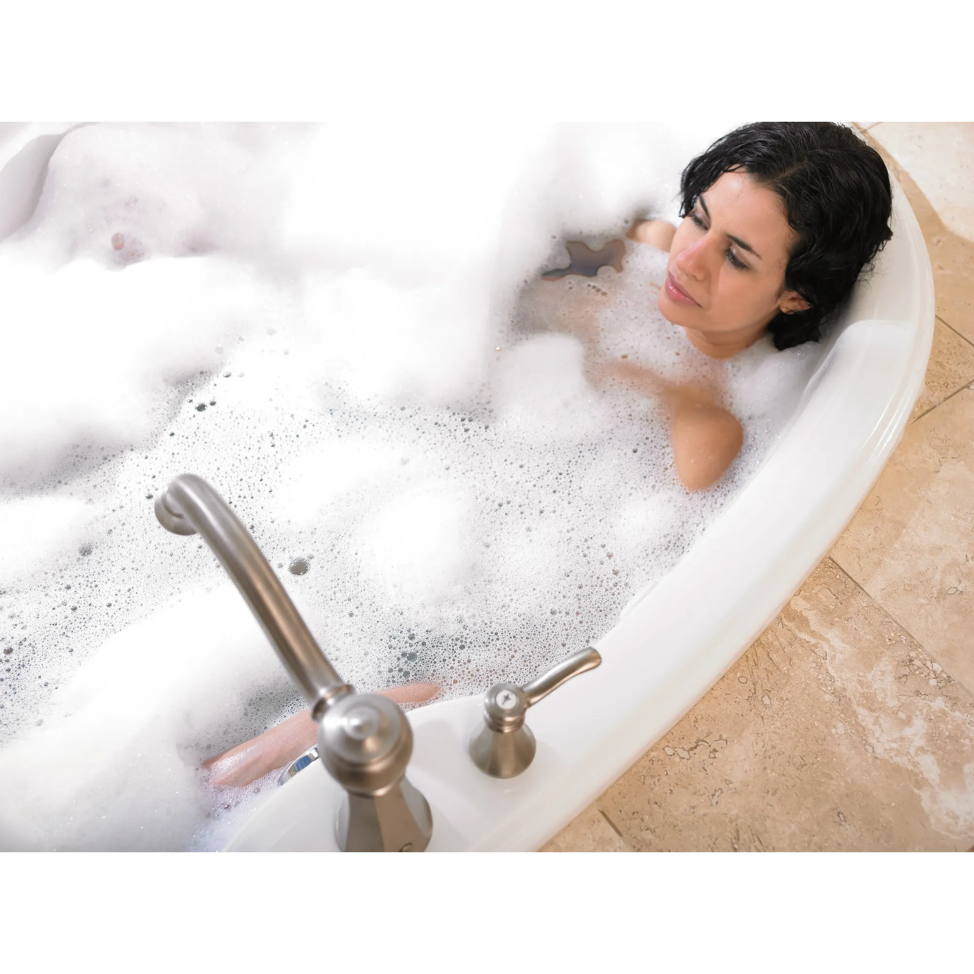 Vestige Chrome two-handle high arc roman tub faucet - Image 9