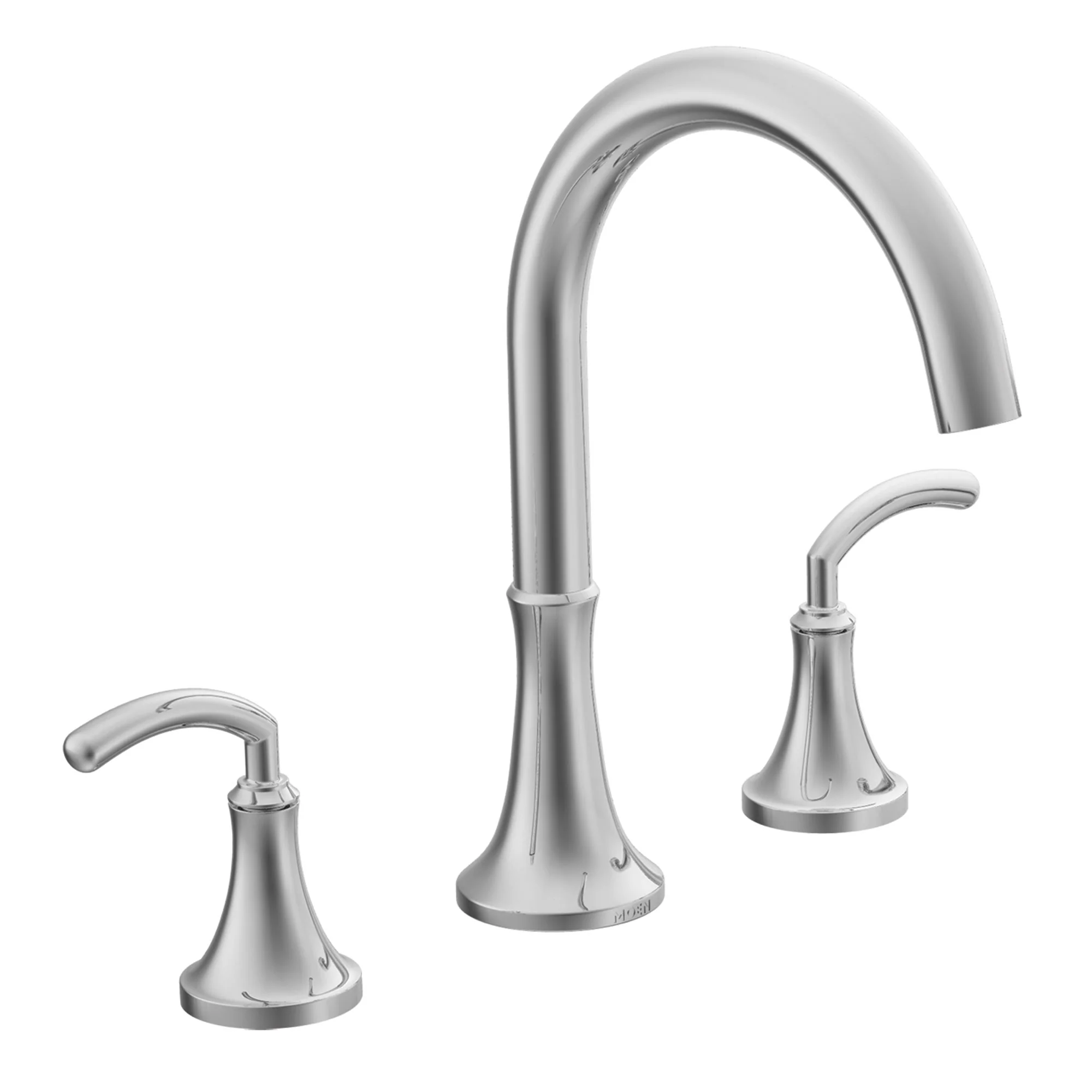 Icon Chrome two-handle high arc roman tub faucet