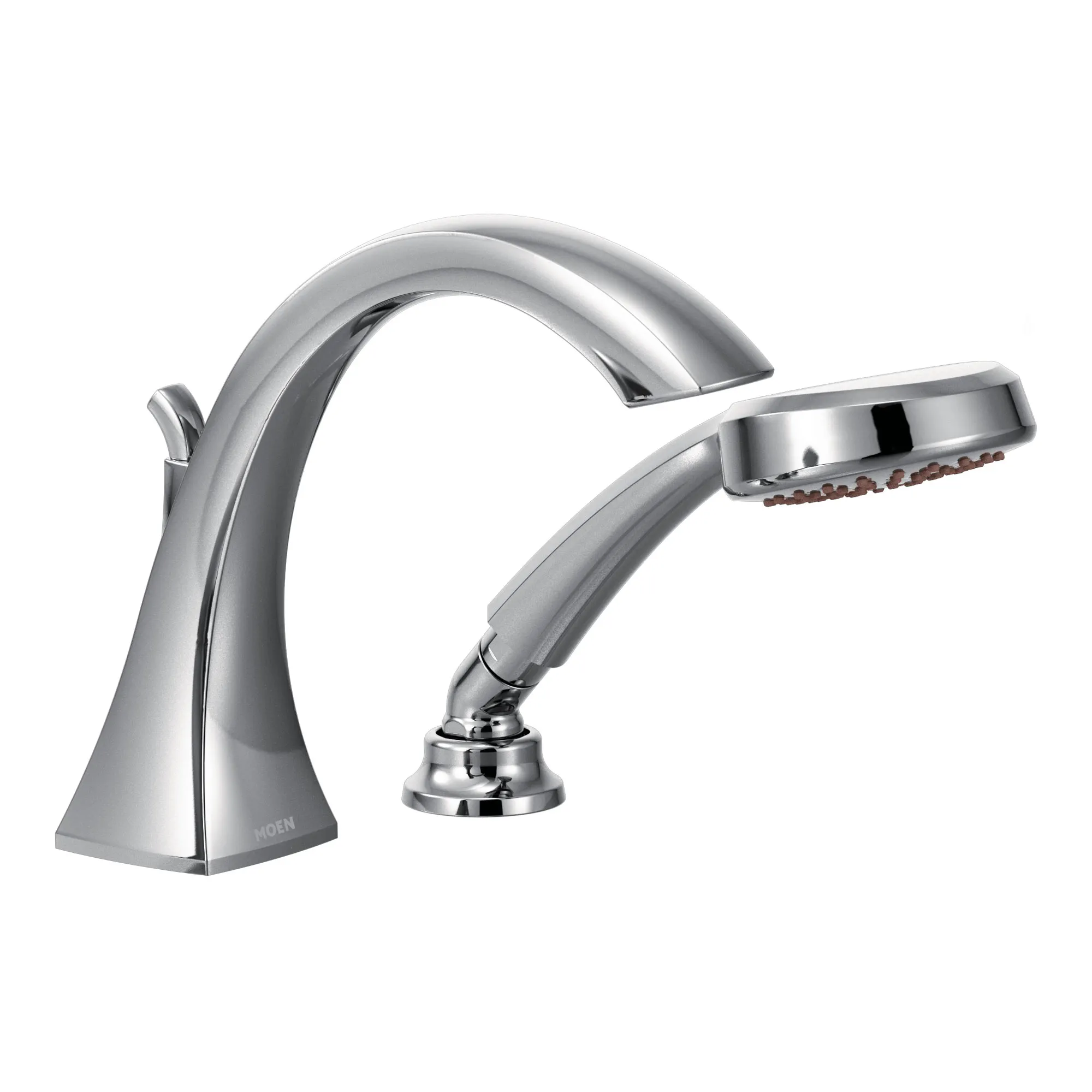 Voss Chrome high arc roman tub faucet includes hand shower - Image 2
