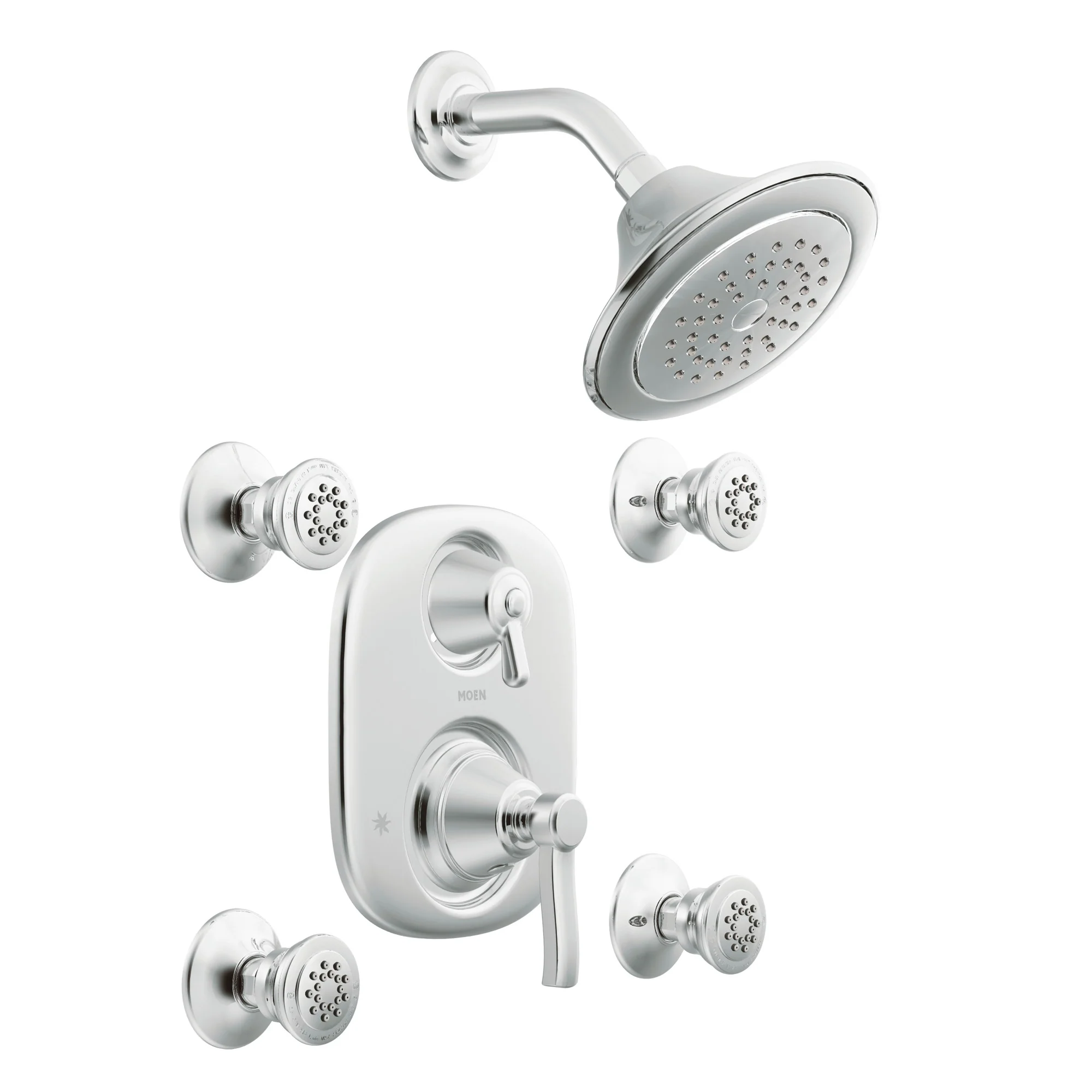 Rothbury Chrome Moentrol(R) with transfer vertical spa