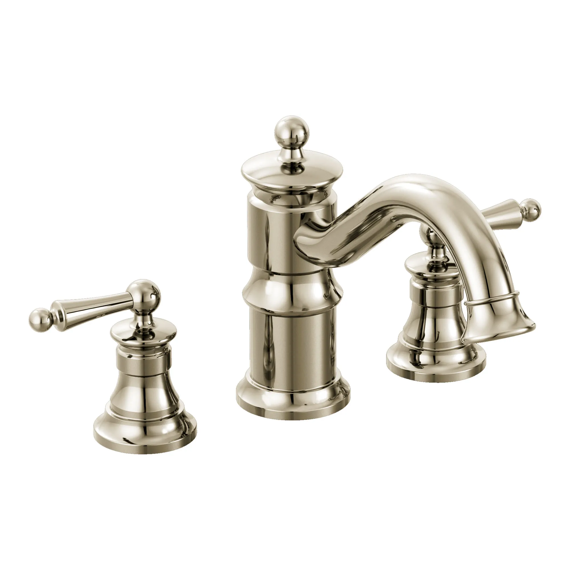 Waterhill Chrome Two-Handle High Arc Roman Tub Faucet - Image 4
