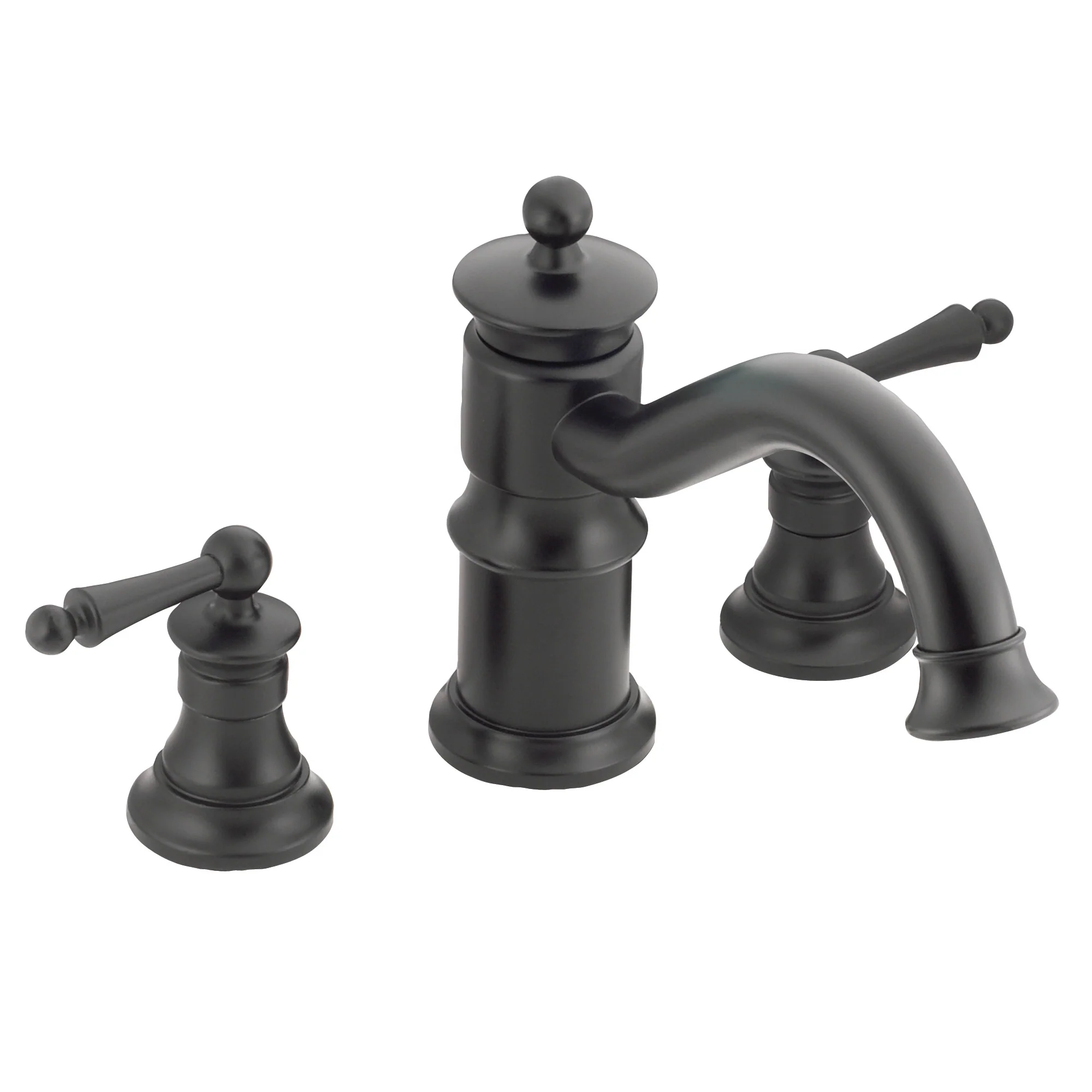 Waterhill Chrome Two-Handle High Arc Roman Tub Faucet - Image 7