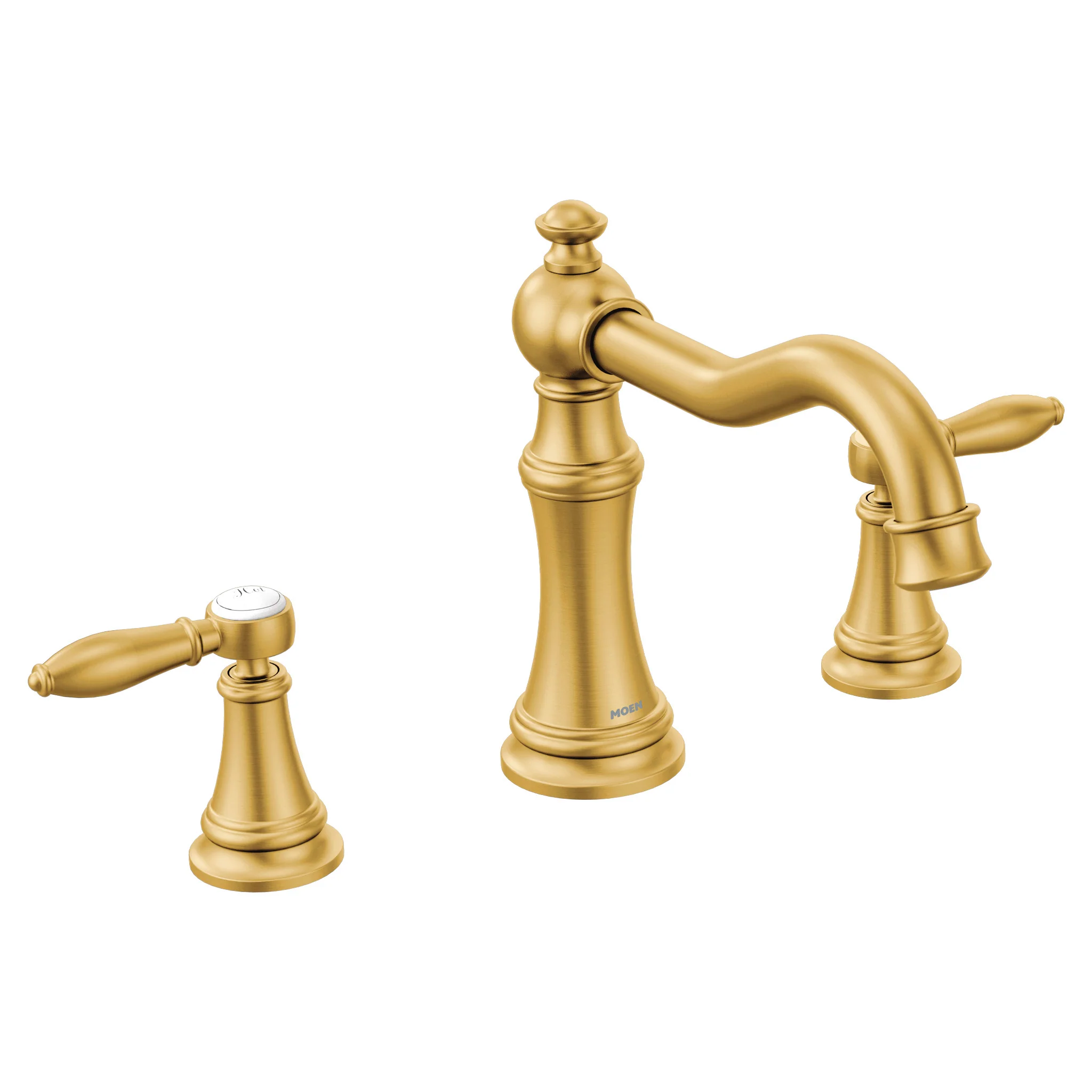 Weymouth Chrome Two-Handle High Arc Roman Tub Faucet - Image 11