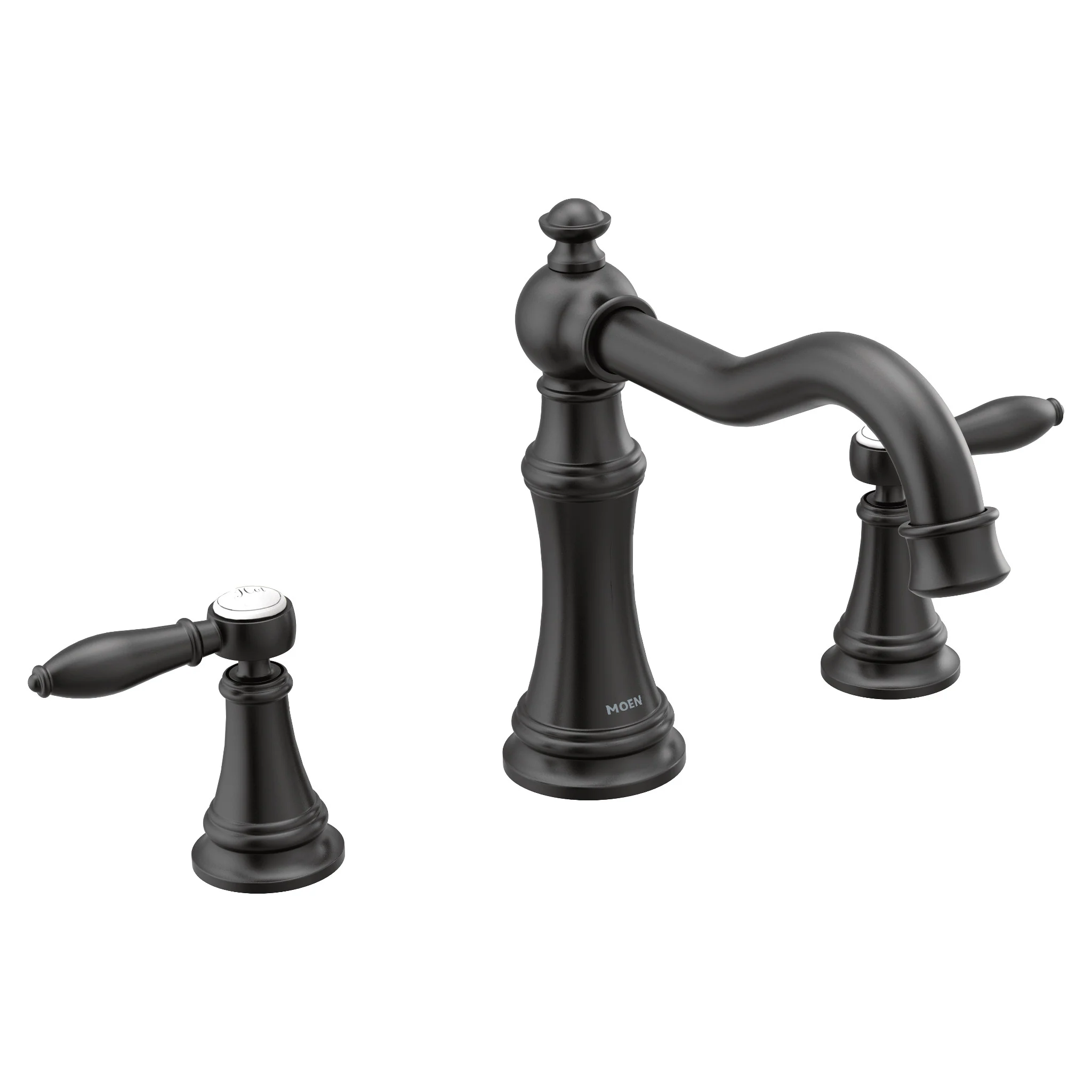 Weymouth Chrome Two-Handle High Arc Roman Tub Faucet - Image 3