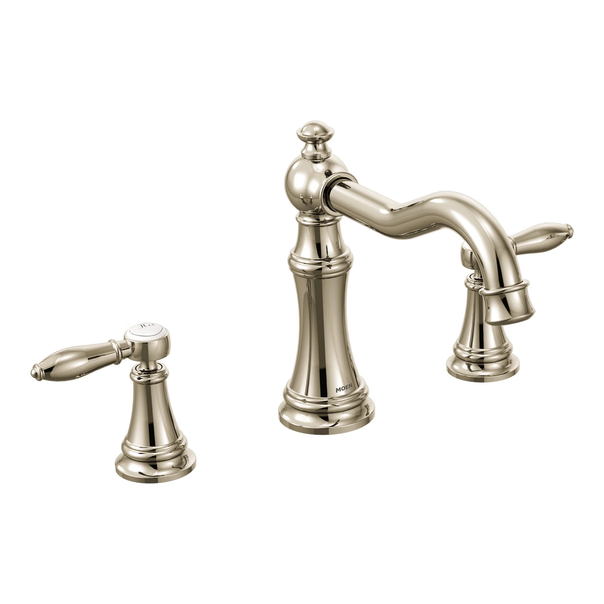 Weymouth Chrome Two-Handle High Arc Roman Tub Faucet - Image 5